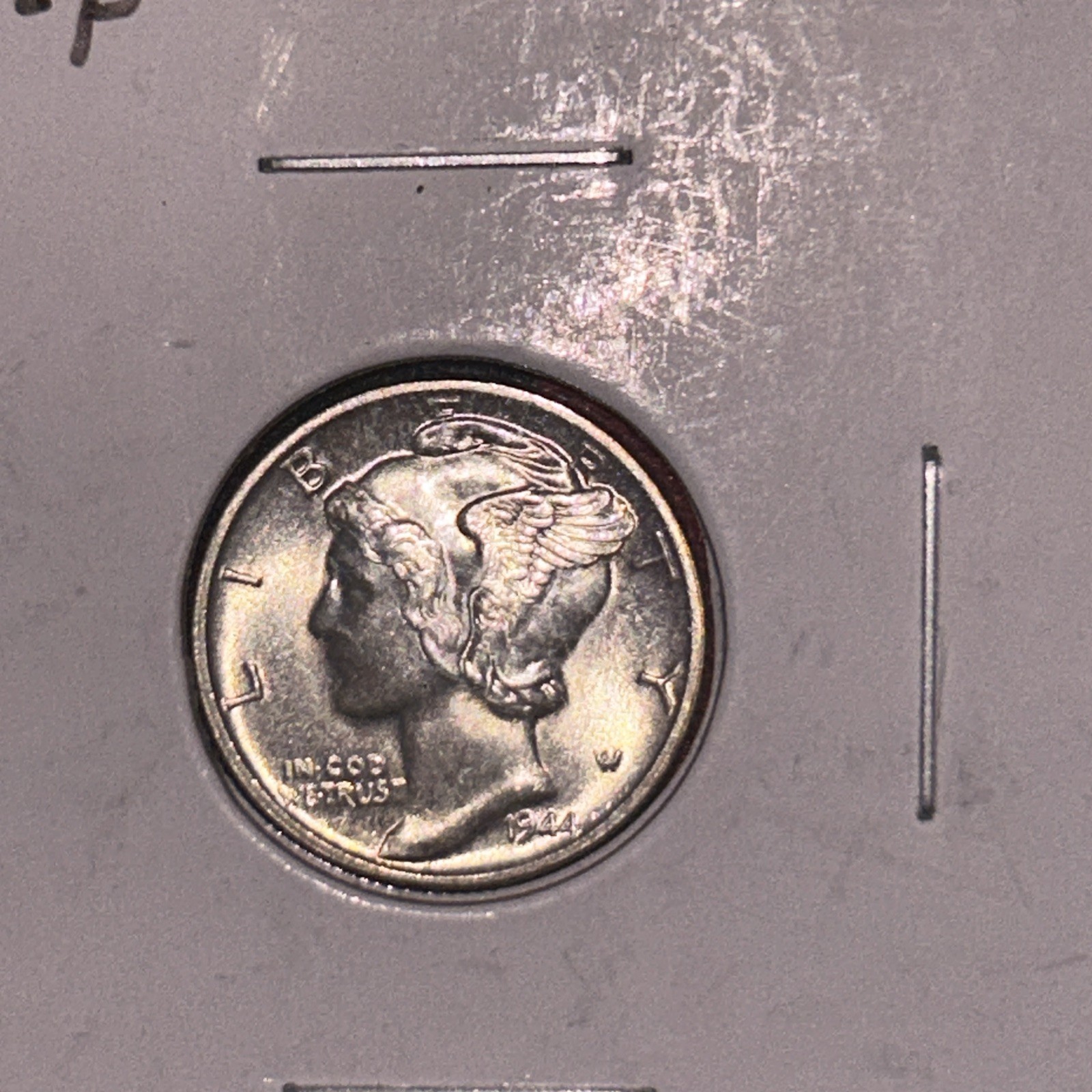 Brilliant Uncirculated BU 1944 P Mercury silver 10C dime