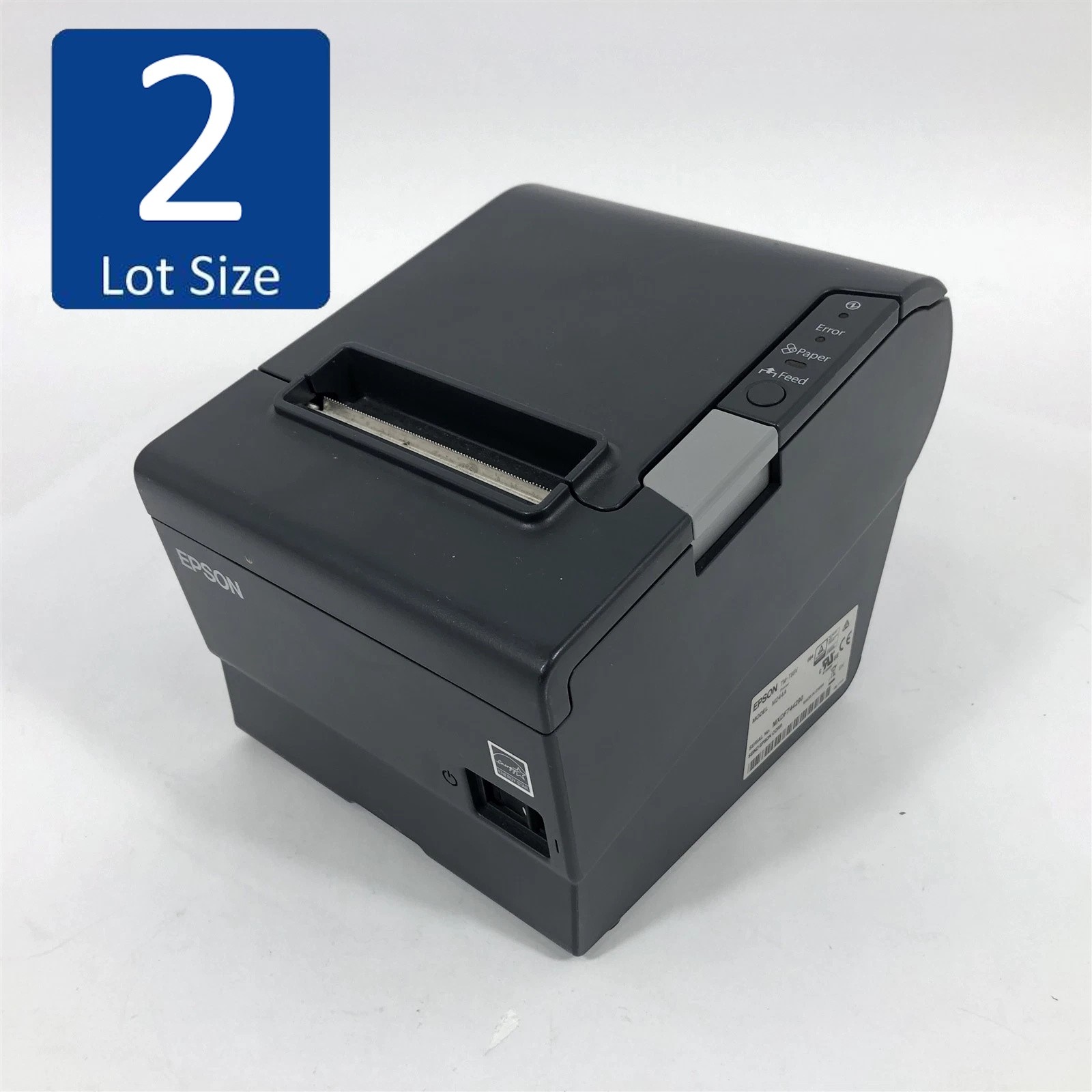LOT OF 2 Epson TM-T88V M244A POS Receipt Printer Serial USB - NO AC