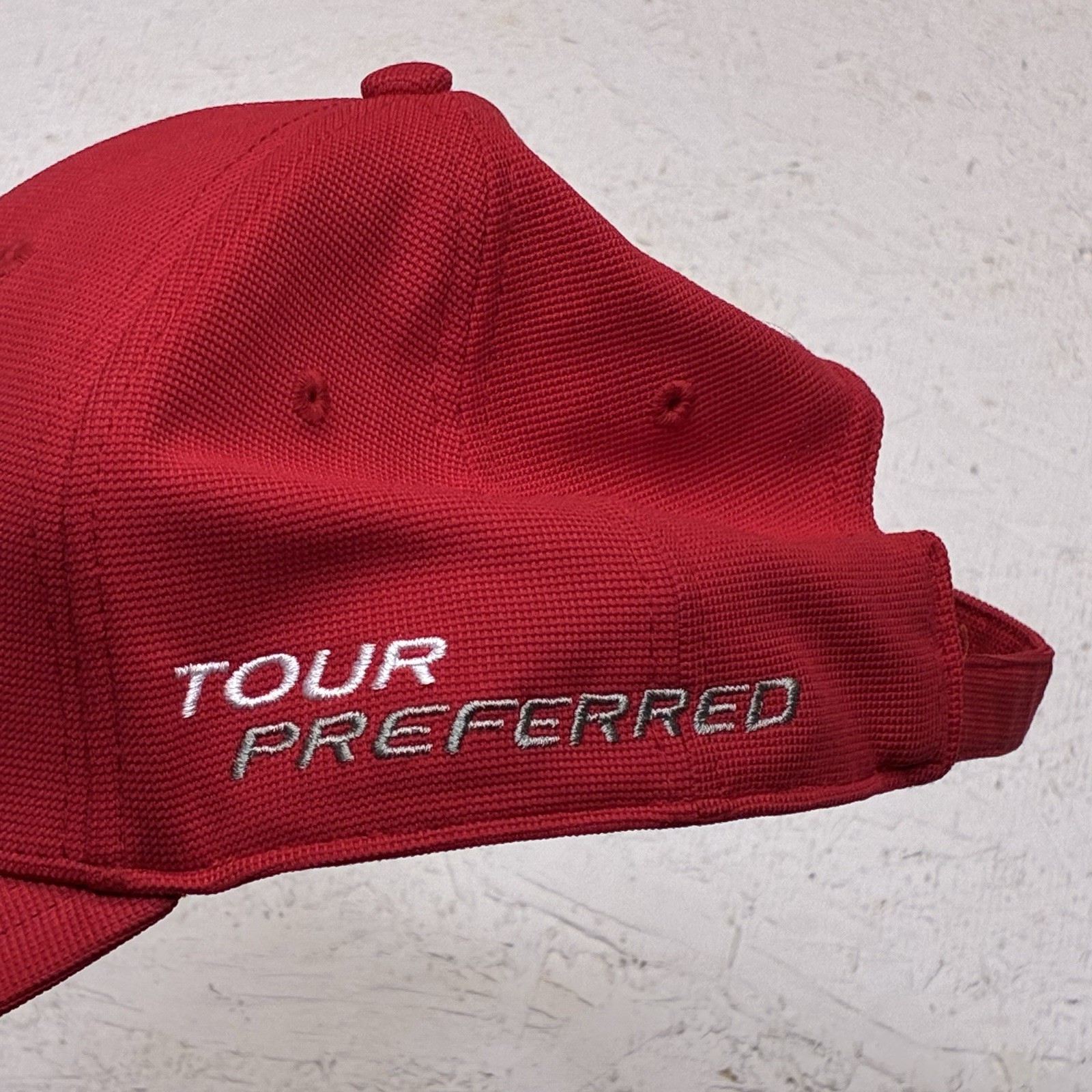 Taylormade Golf Hat Red SLDR Tour Preferred Adjustable Cap