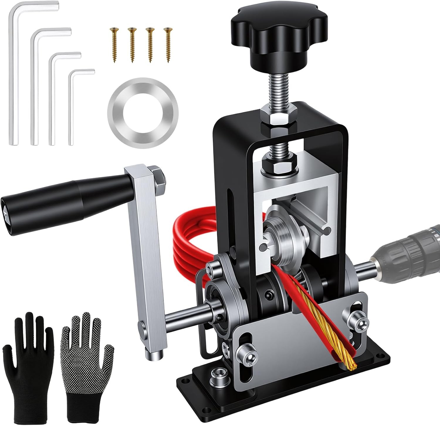 Multifunctional Wire Stripping Machine Dual Power For 0.06"-1"Copper Scrap Cable
