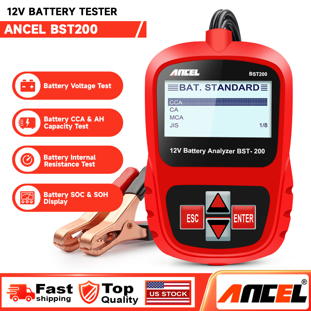 6V 12V Car Battery Tester 24V Truck Battery Load Tester Charging System Analyzer