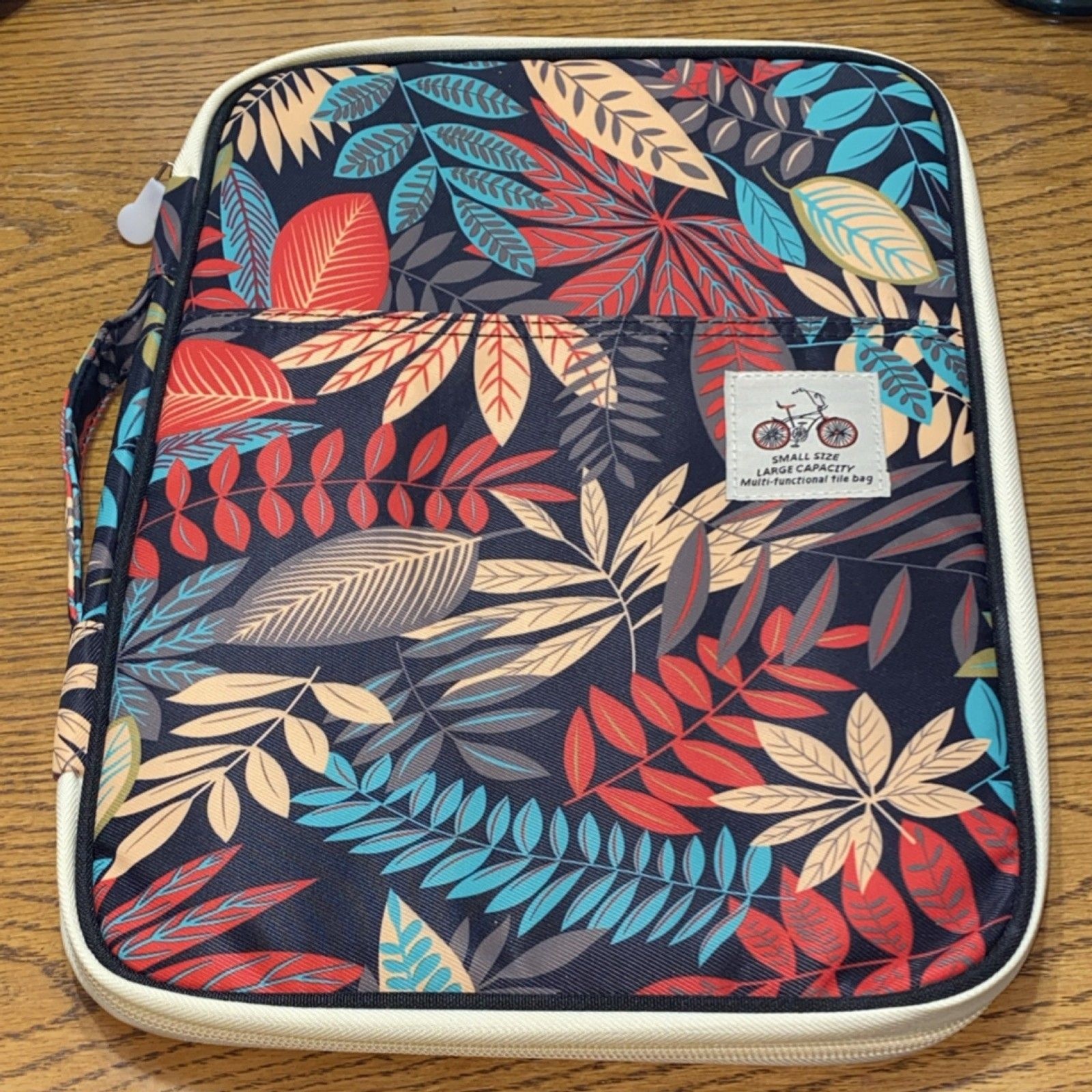 Floral Canvas Padded Laptop Sleeve Case for 13 Inch Universal Laptop