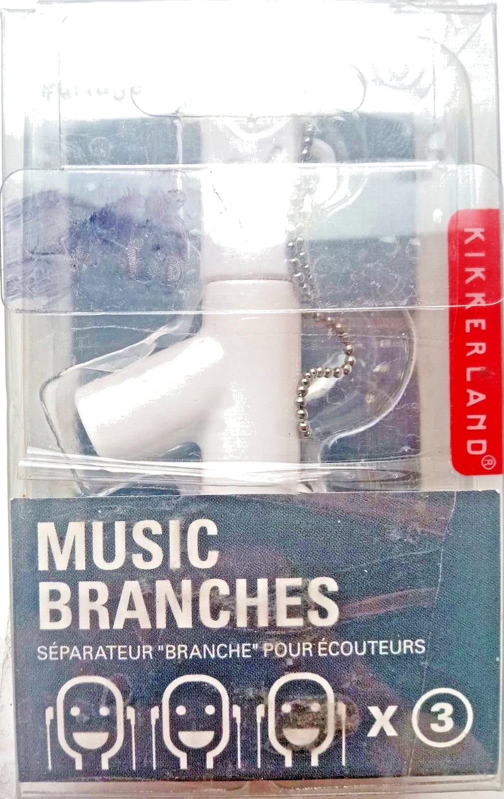 Kikkerland music Branches 3 Port Splitter 3.5mm Share Your Music US005-W