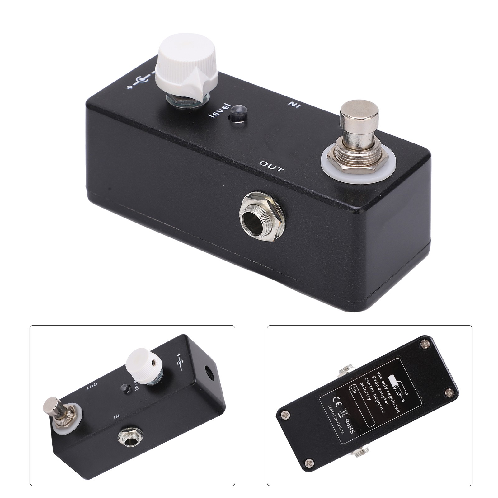 Guitar Volume Effect Pedal Knob Control Attenuator With True Bypass Tuning