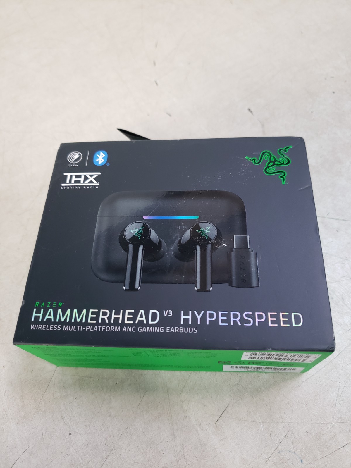 Razer Hammerhead V3 HyperSpeed Wireless Multi-Platform ANC In-Ear Earbuds Sealed