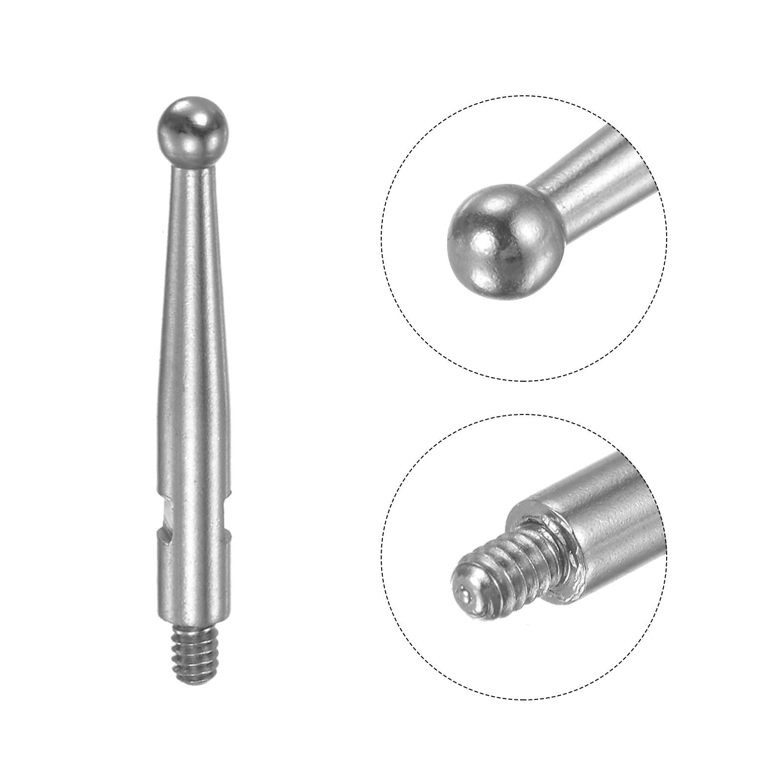 Contact Point for Dial Test Indicator, HSS Ball Tip M1.4x0.3 Thread, 2 Pcs
