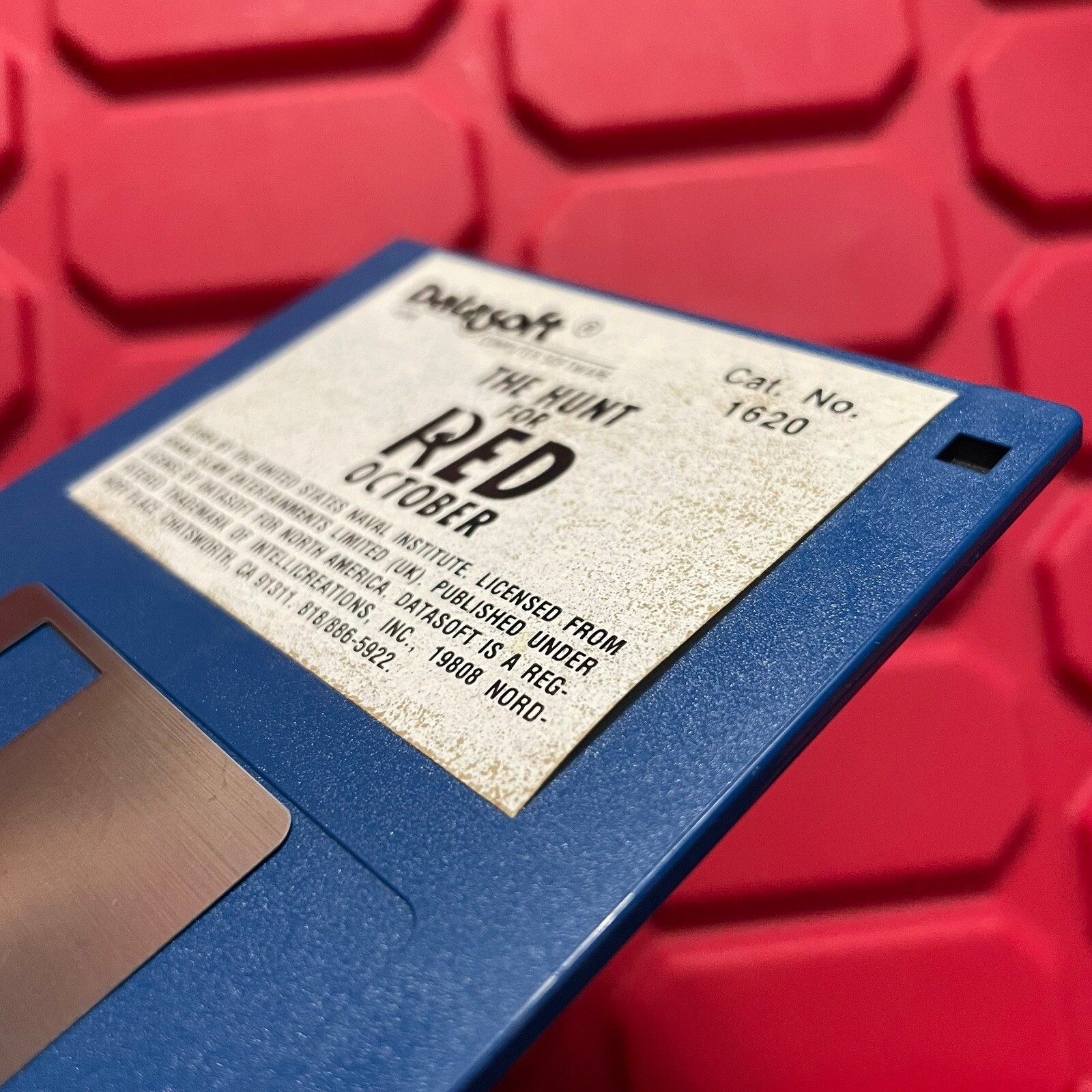 The Hunt For Red October Commodore Amiga 3.5" Disk Pre Owned Untested Vtg 1984
