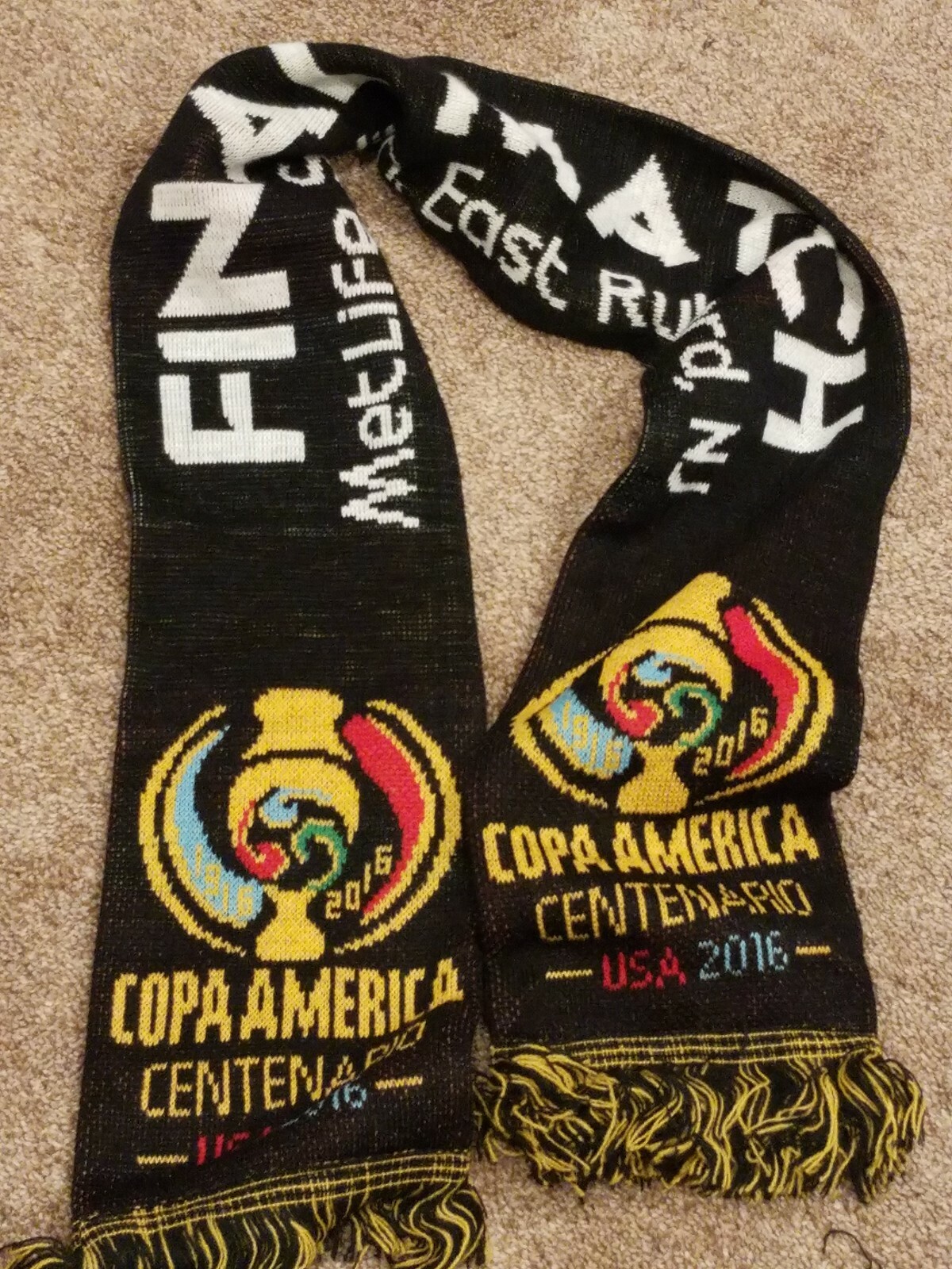 copa america centenario scarf usa 2016 us soccer final match metlife new jersey