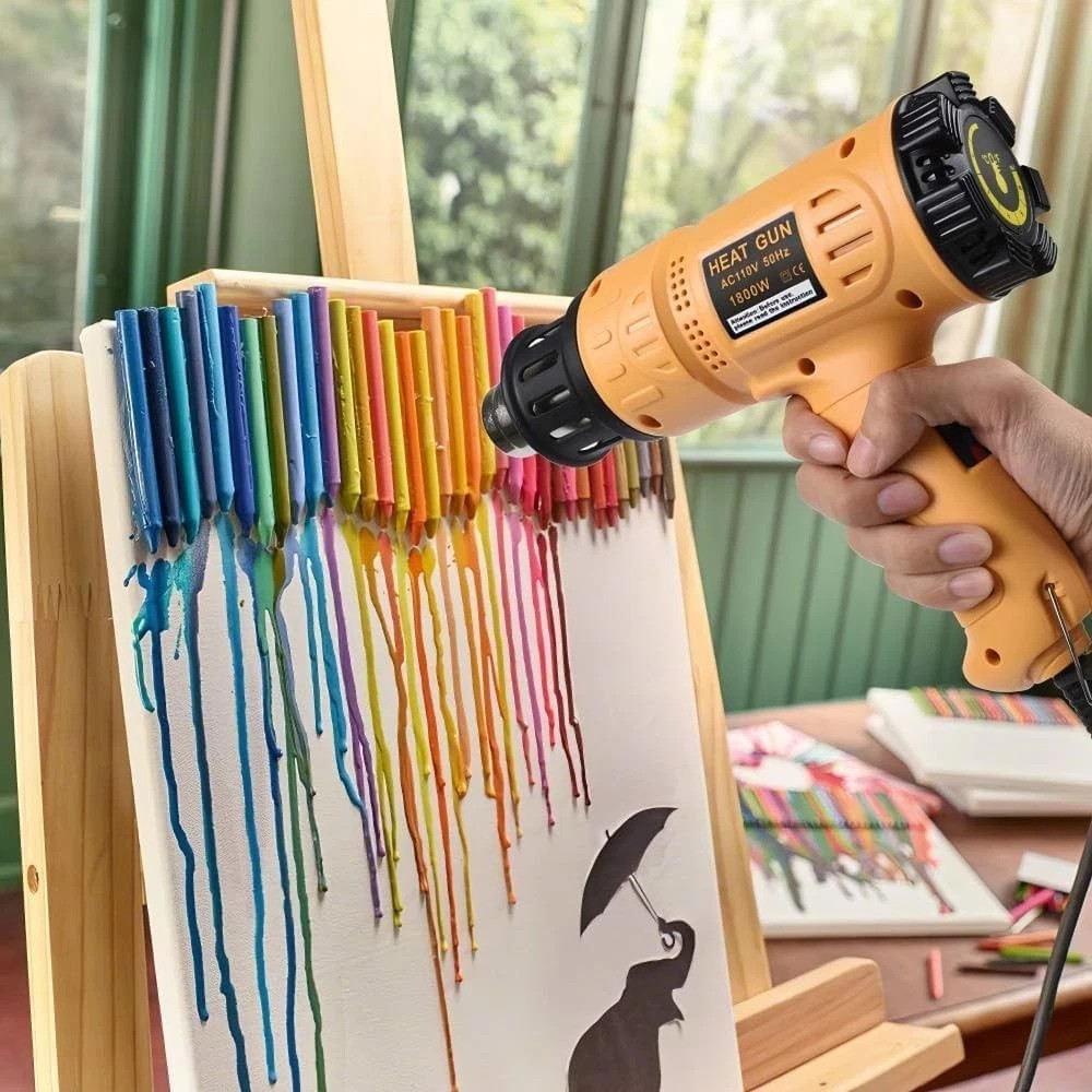 1800W Heavy-Duty Heat Gun - Fast Heating with Variable Temperature Control