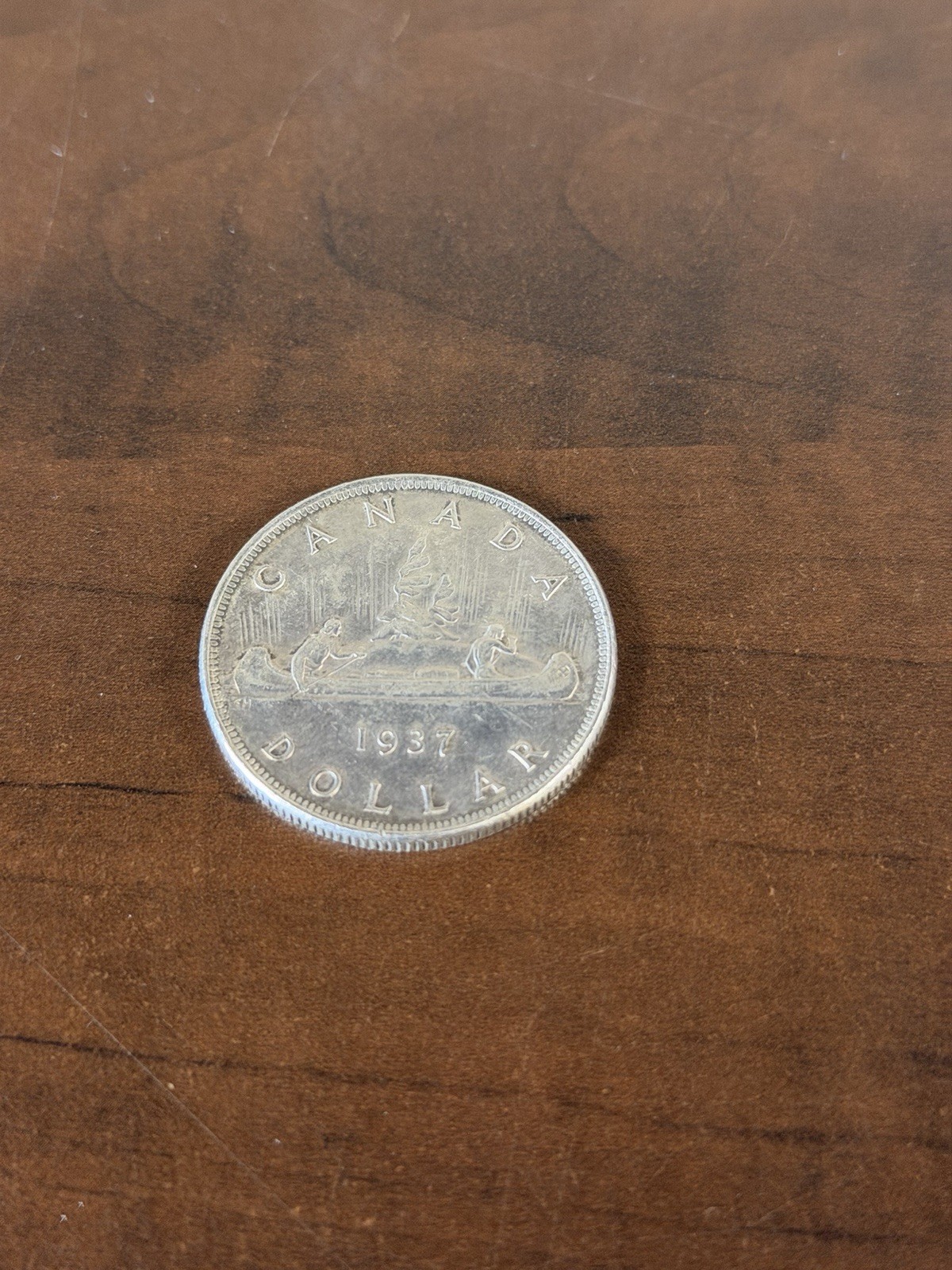 1937 Canada Silver One Dollar Coin
