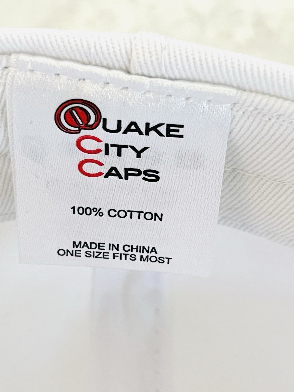 MAKO Masters White Snap Back Hat with Black Rope Quake City Caps
