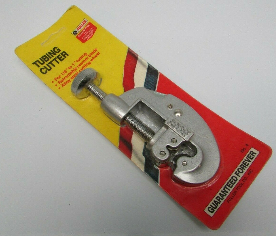 Vintage Fuller Tool Co. Tubing Cutter For 1/8" to 1" Tubing NOS No. 4
