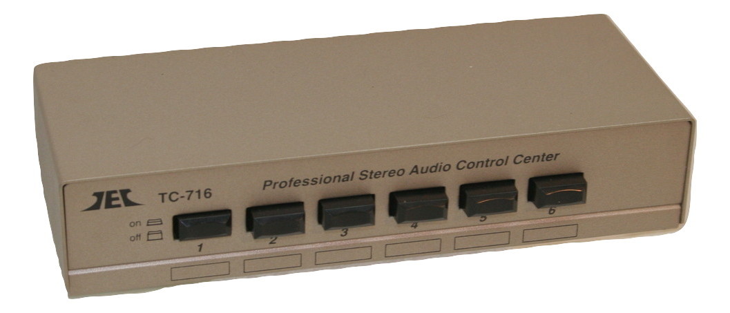 TEC TC-716  6-Way Stereo Source Selector; SILVER Version