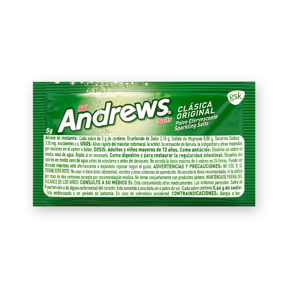 ANDREWS SALTS FOR HEARTBURN x 50