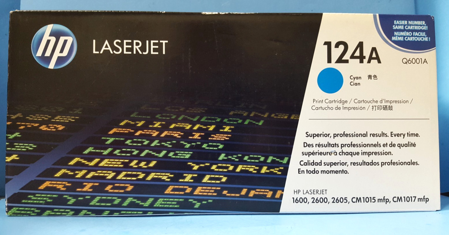 HP LASER JET PRINT CARTIDGE, 124A CIAN/CYAN, OEM, Q6001A
