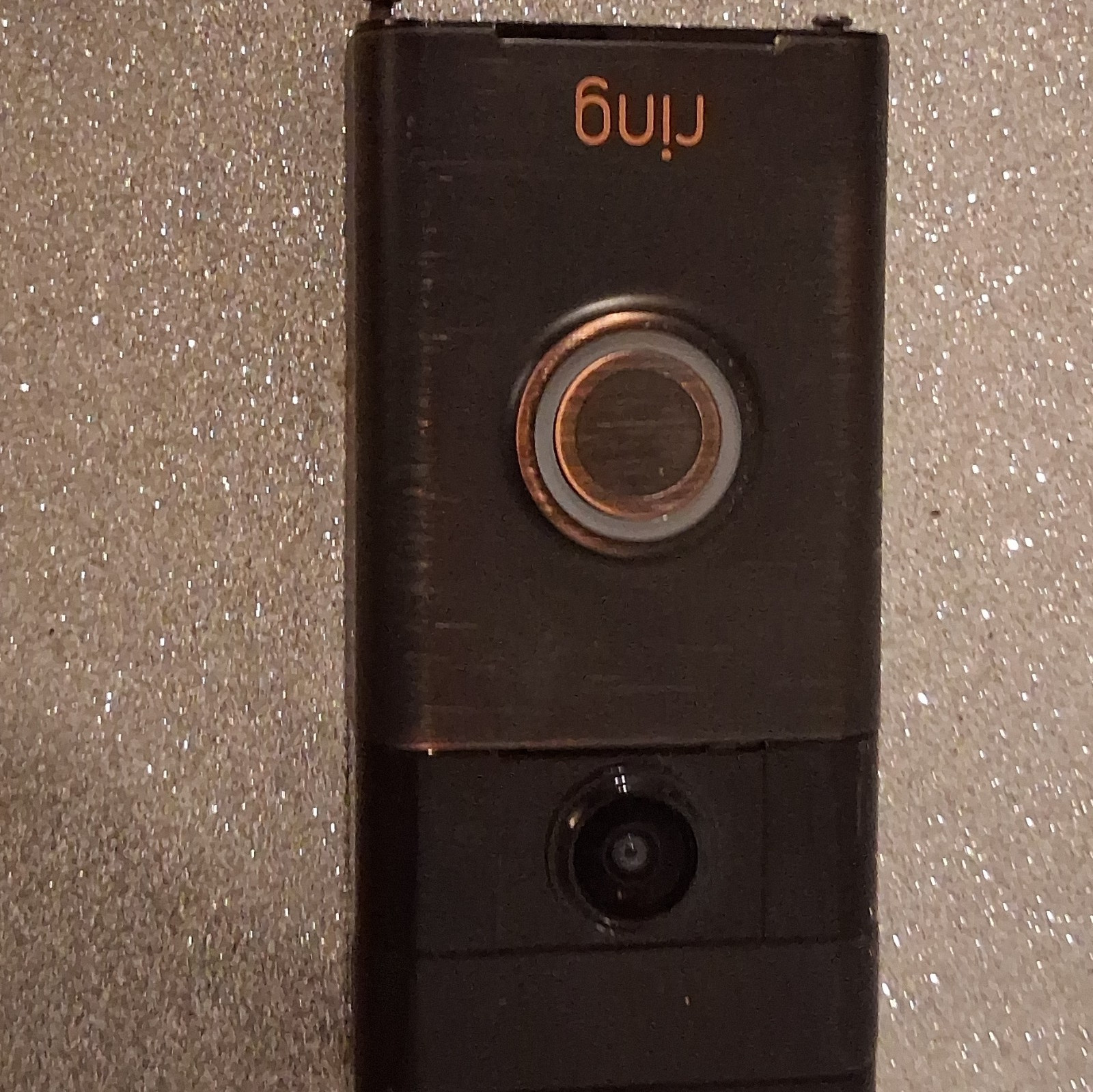 Ring Video Doorbell Wi-Fi Smart Doorbell Built-In Camera Alexa Black