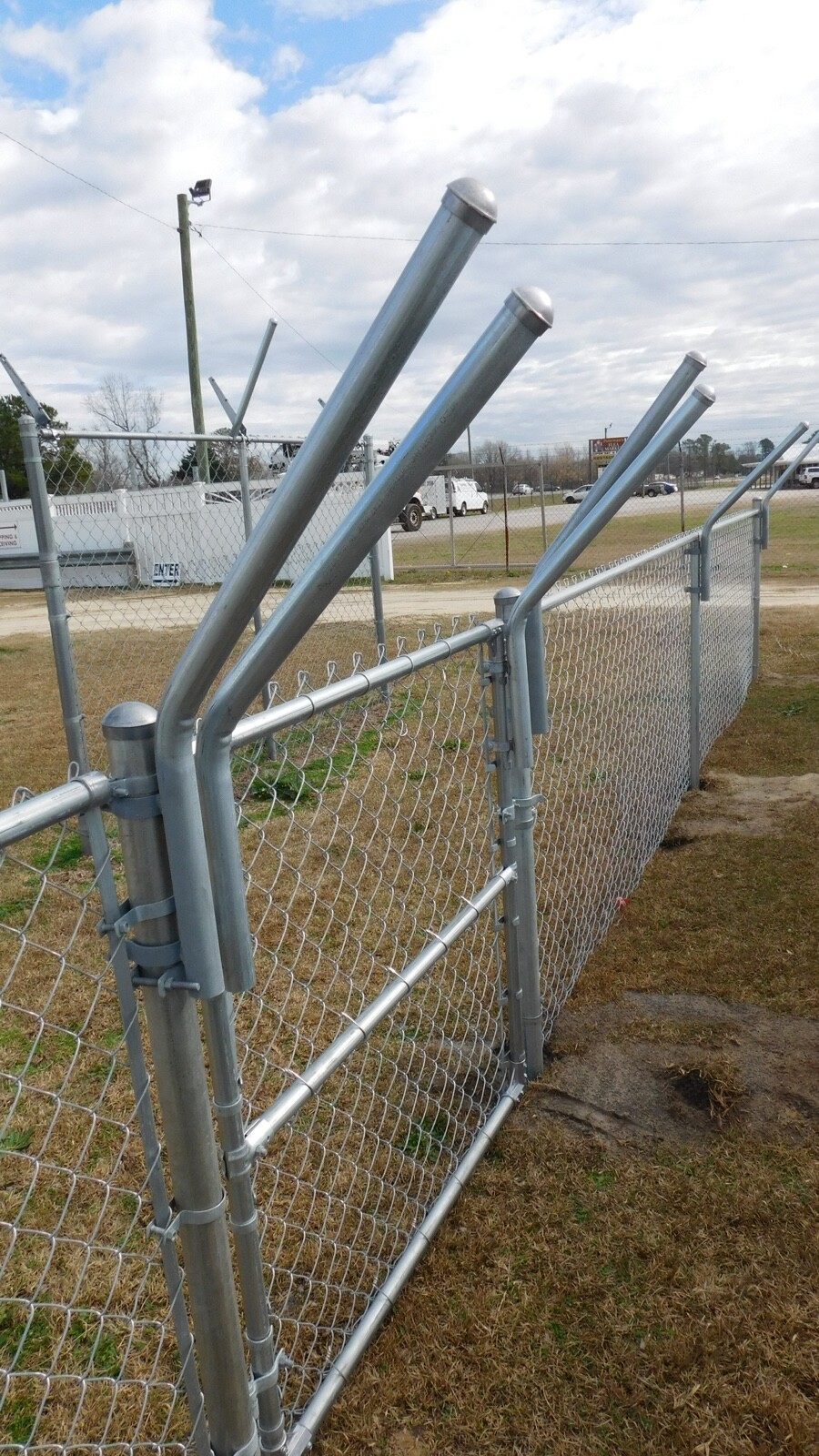 Extend-A-Post 1-5/8" OD Pipe Extension 2' Long - Clamp Onto 2" Post-45Degree-6Pk