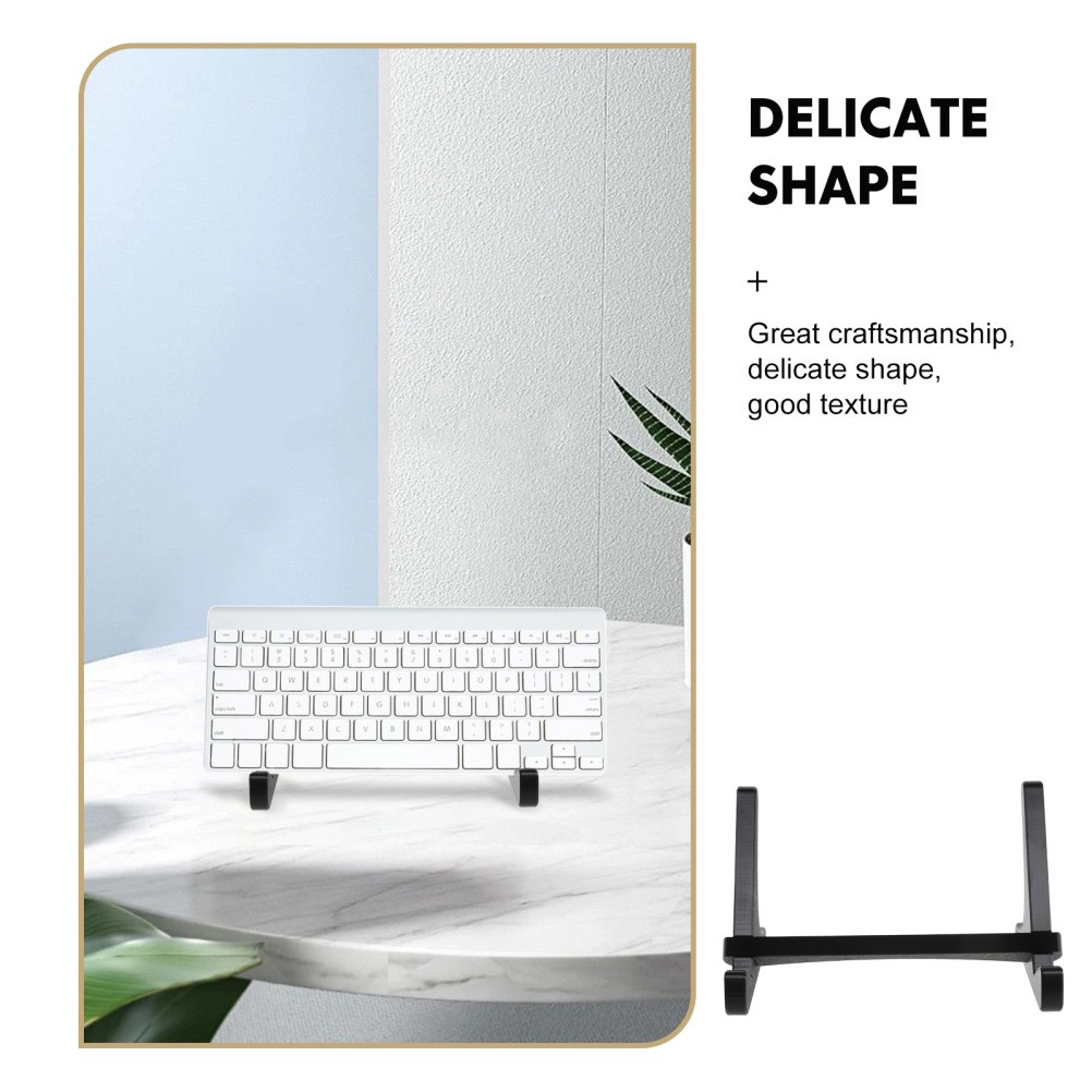 Reusable Plastic Keyboard Display Stand for Desk with Ergonomic Tilt Support