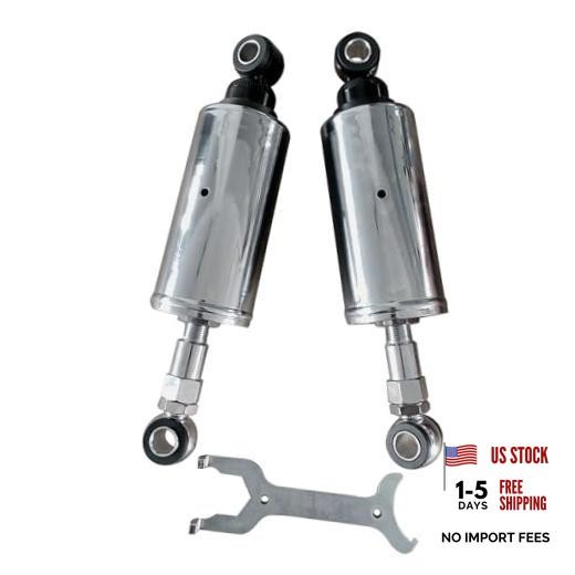 Rear Suspension Shocks Set Adjustable Replacement for Harley Softail Models