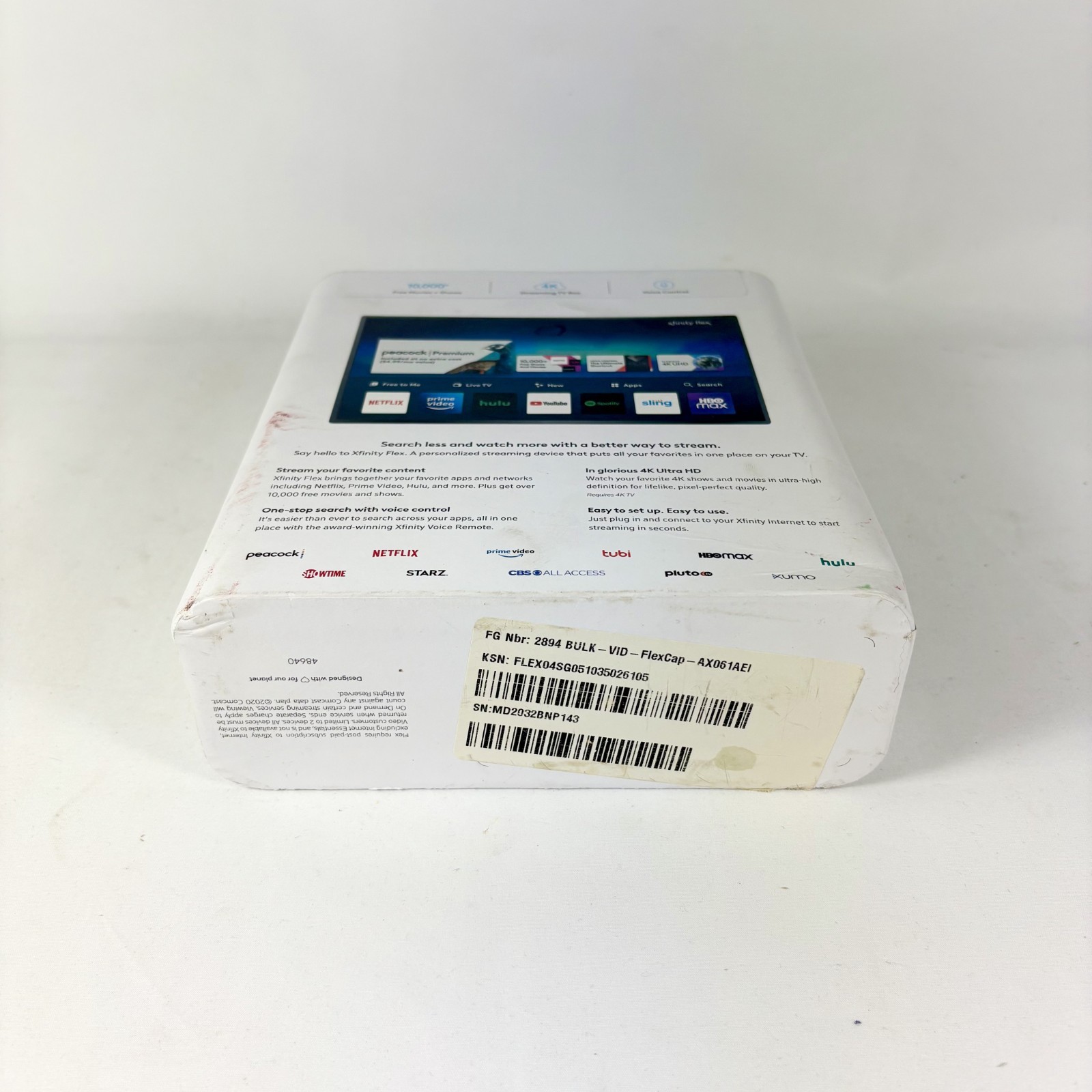 NEW Xfinity Flex Streaming TV Box 4K w/ Remote -