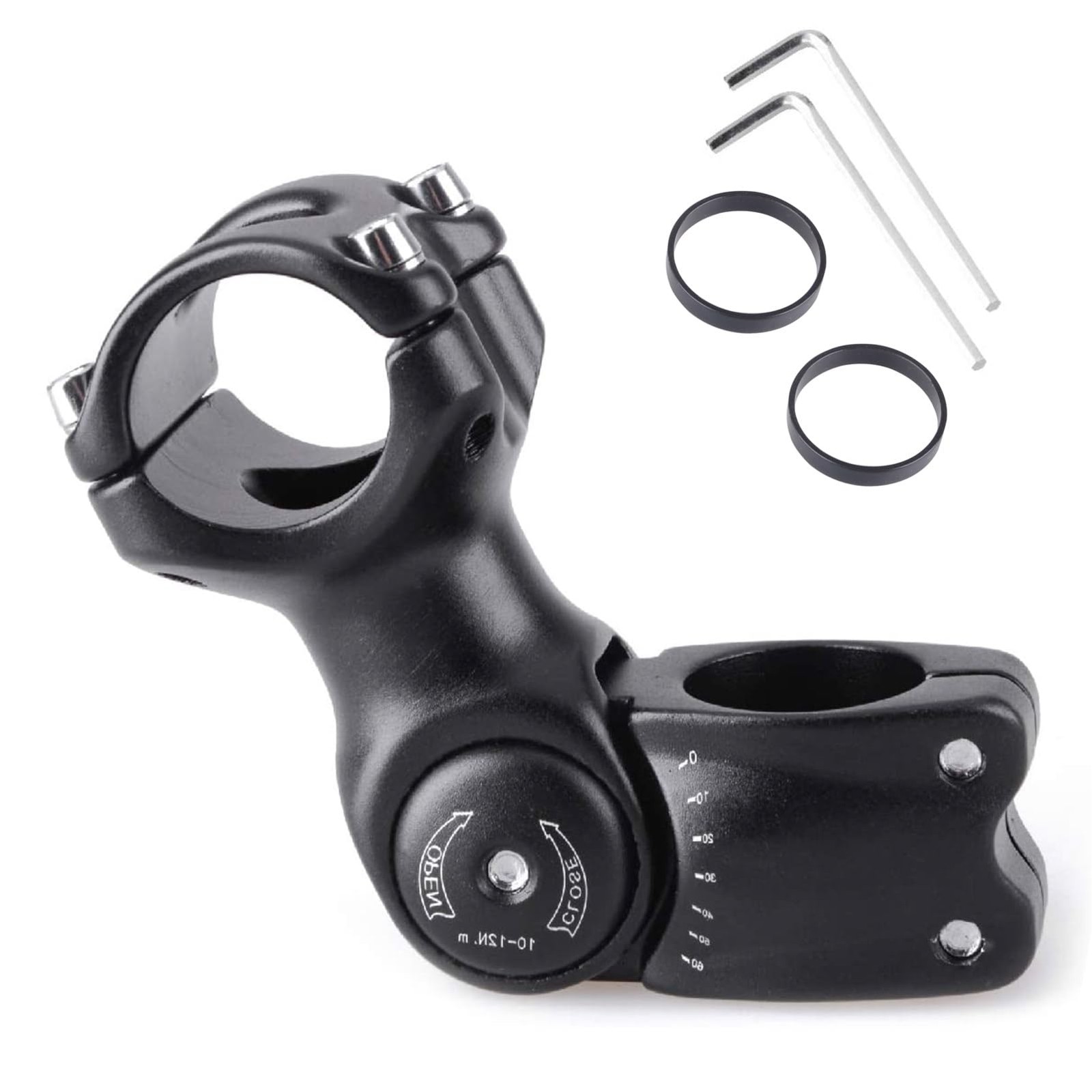 Adjustable Bike Stem 25.4mm Stem 90mm 110mm 130mm 0-60 Degree Mountain Bike S...