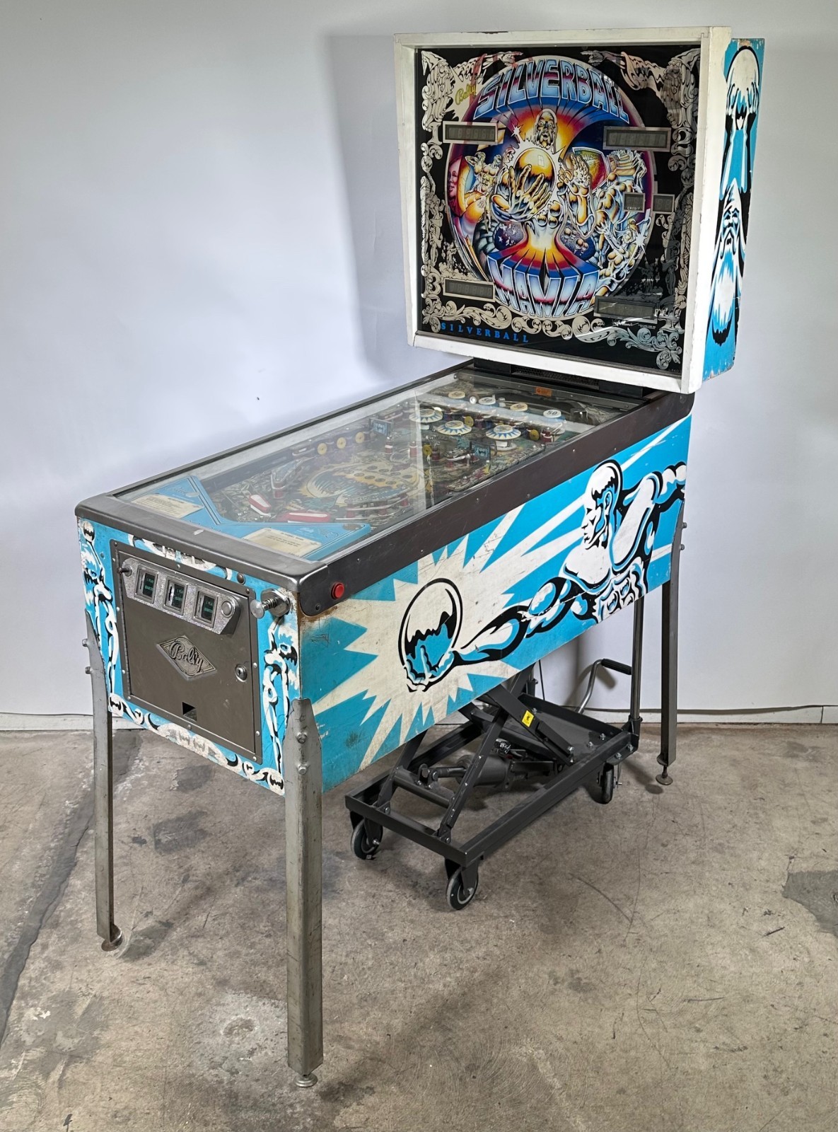 Vintage Original Ballys Silverball Mania Pinball Machine 1980's Arcade Retro