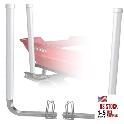 Boat Trailer Guide 40",316L Stainless Steel Trailer Post Guide on,White UPVC