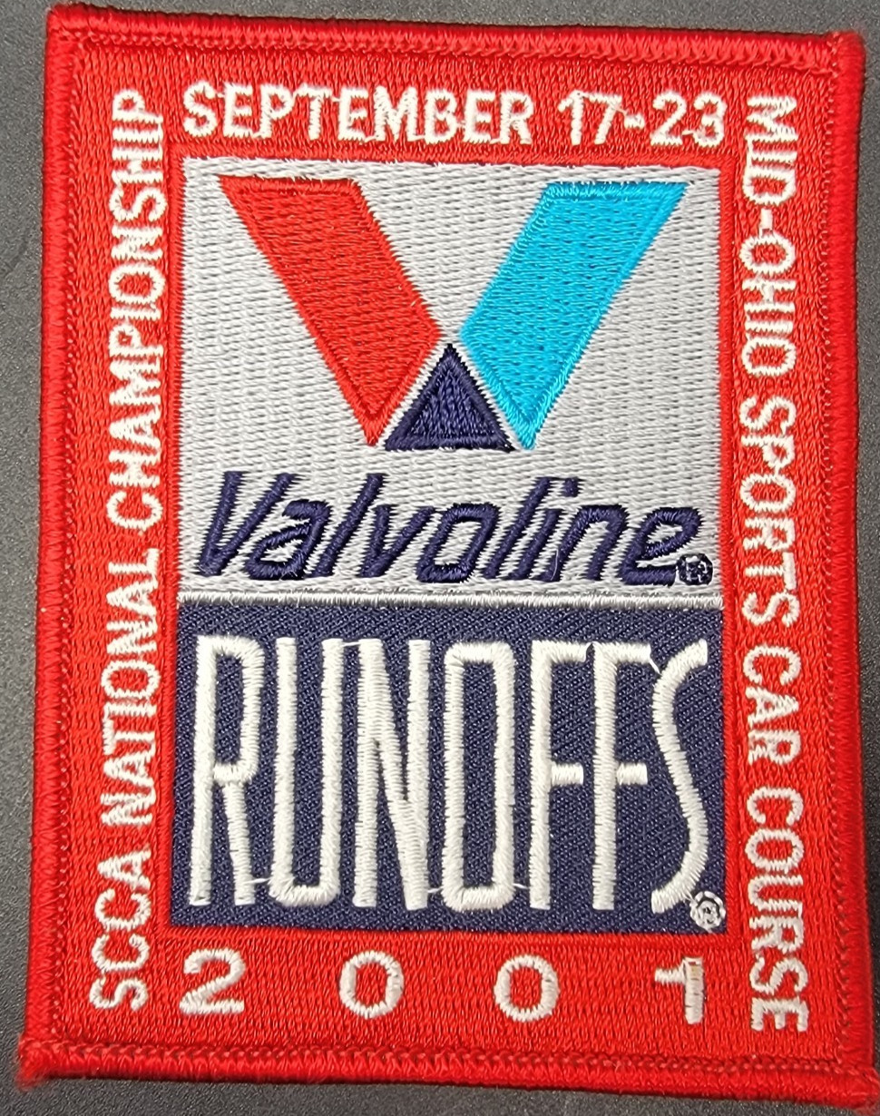 Vintage 2001 SCCA Sports Car Club Of America Mid Ohio Valvoline Runoffs Patch