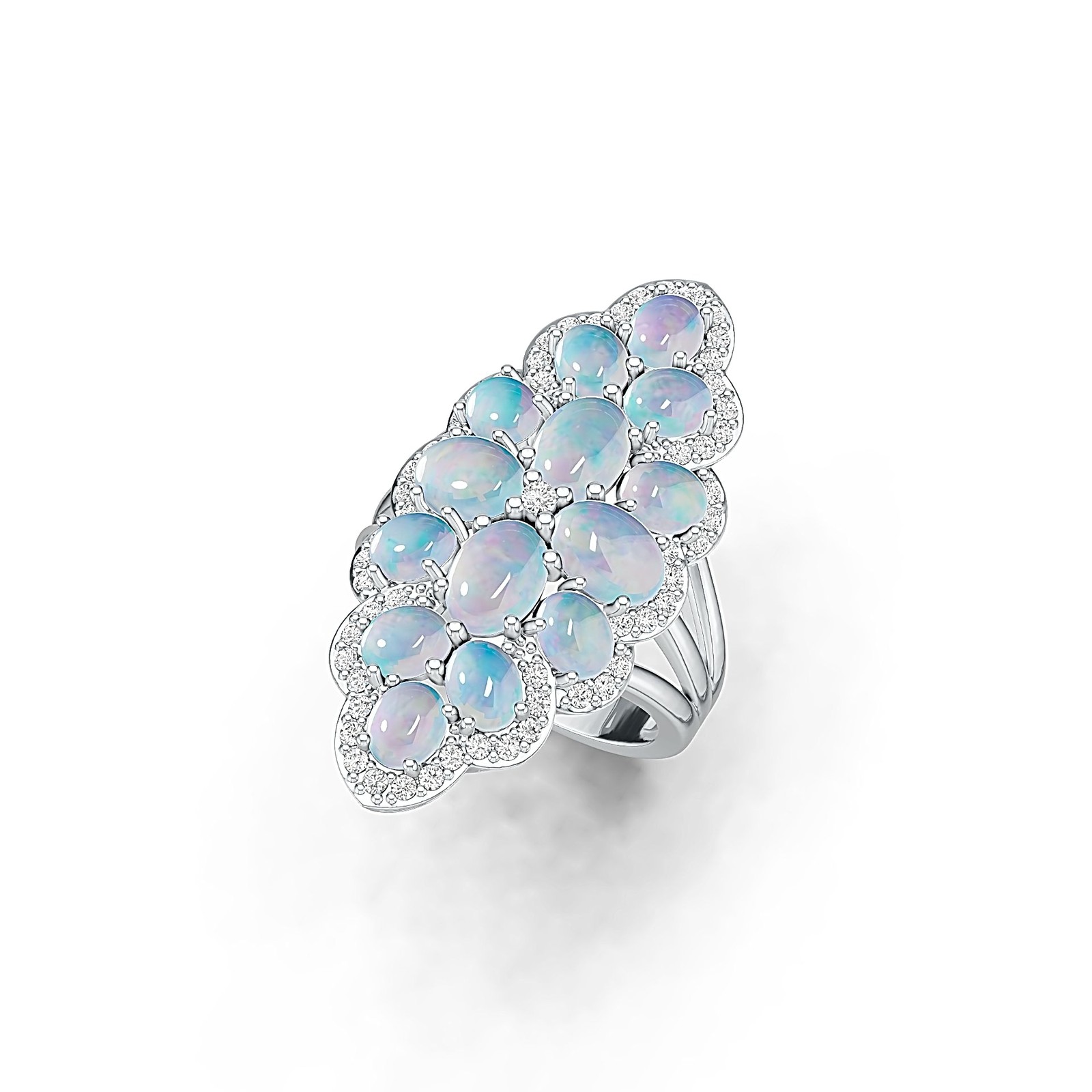 Sterling Silver Semi Mount Ring Setting Oval OV 7X5mm OV 5X4mm Cabochon
