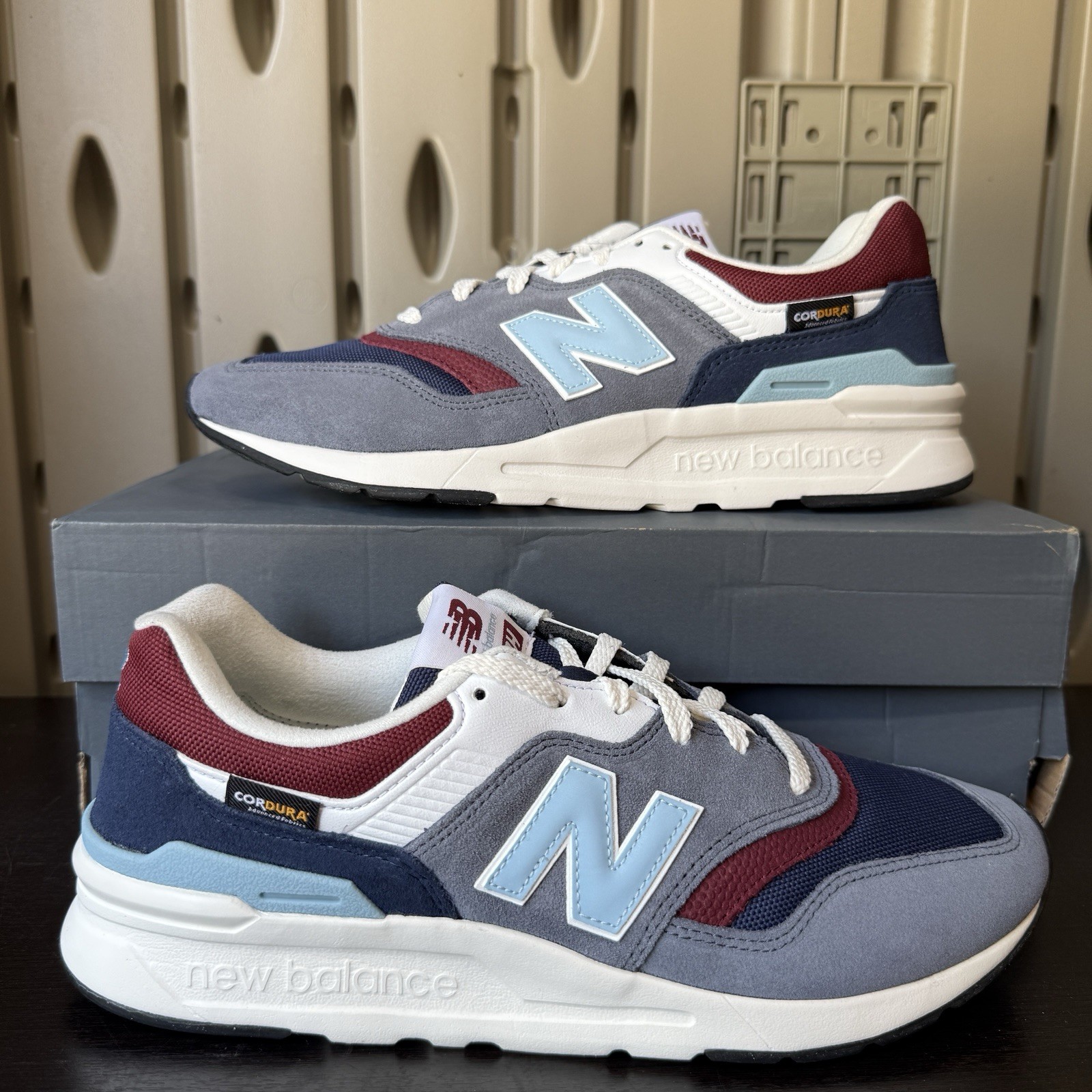 New Balance Men's 997H Cordura Retro Sneakers Grey/Blue/White CM997HGN