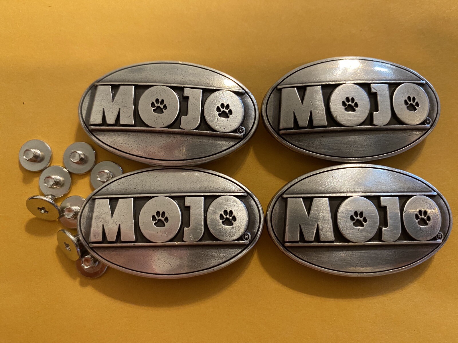 Lot Of 4 MOJO Conchos With Screws 1 1/2” Wide
