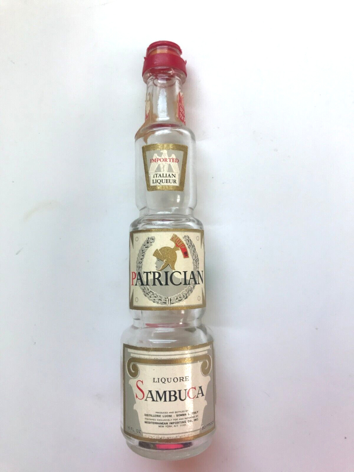 PATRICIAN SAMBUCA LIQUEUR MINI BOTTLE EMPTY TO COMPLY WITH EBAY RULES