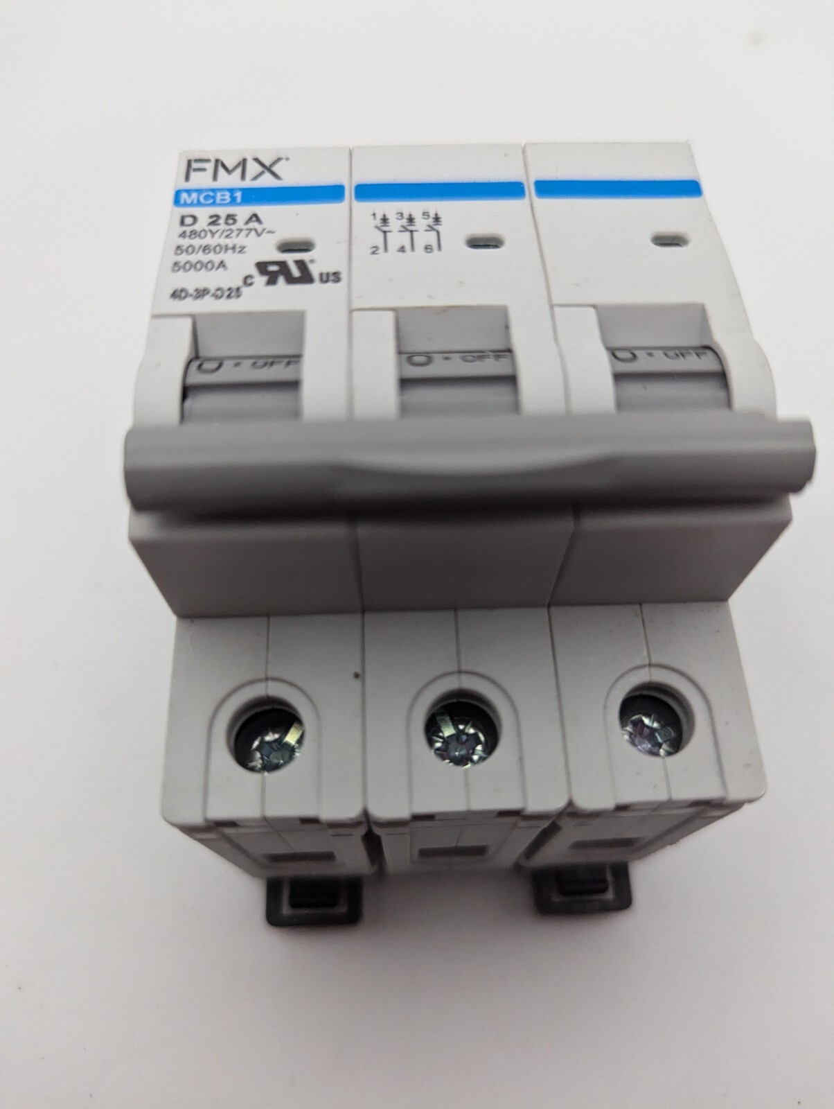 MCB1-4D-3P-D25, Circuit Protector, UL 1077, 3-Pole, 25A (Open Box, Never Used)
