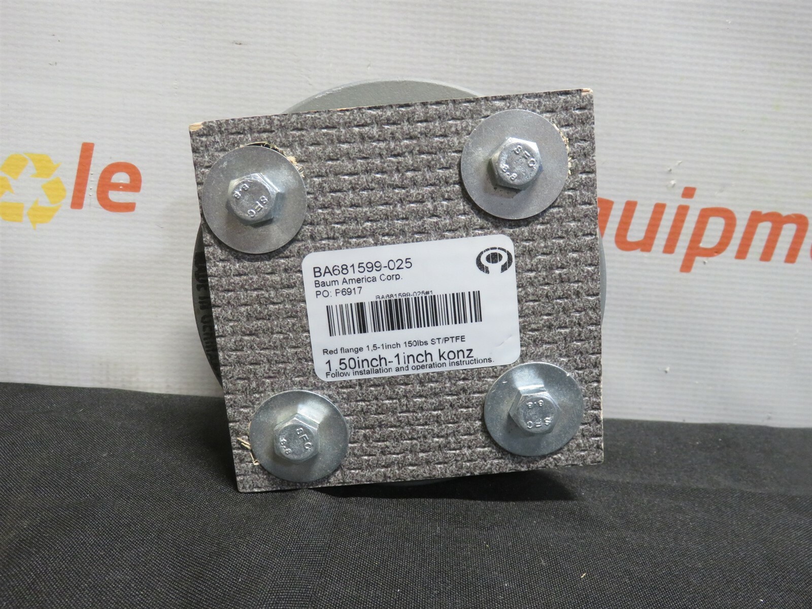 Baum America BA681599-025 1.5" Plastic Lined Flange 150Lbs PTFE Housing New