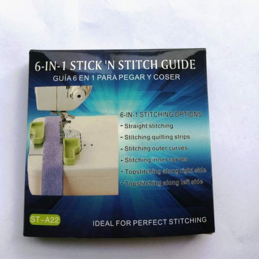 6-in-1 Stick 'n Stitch Guide Sewing Seam Positioning Plate