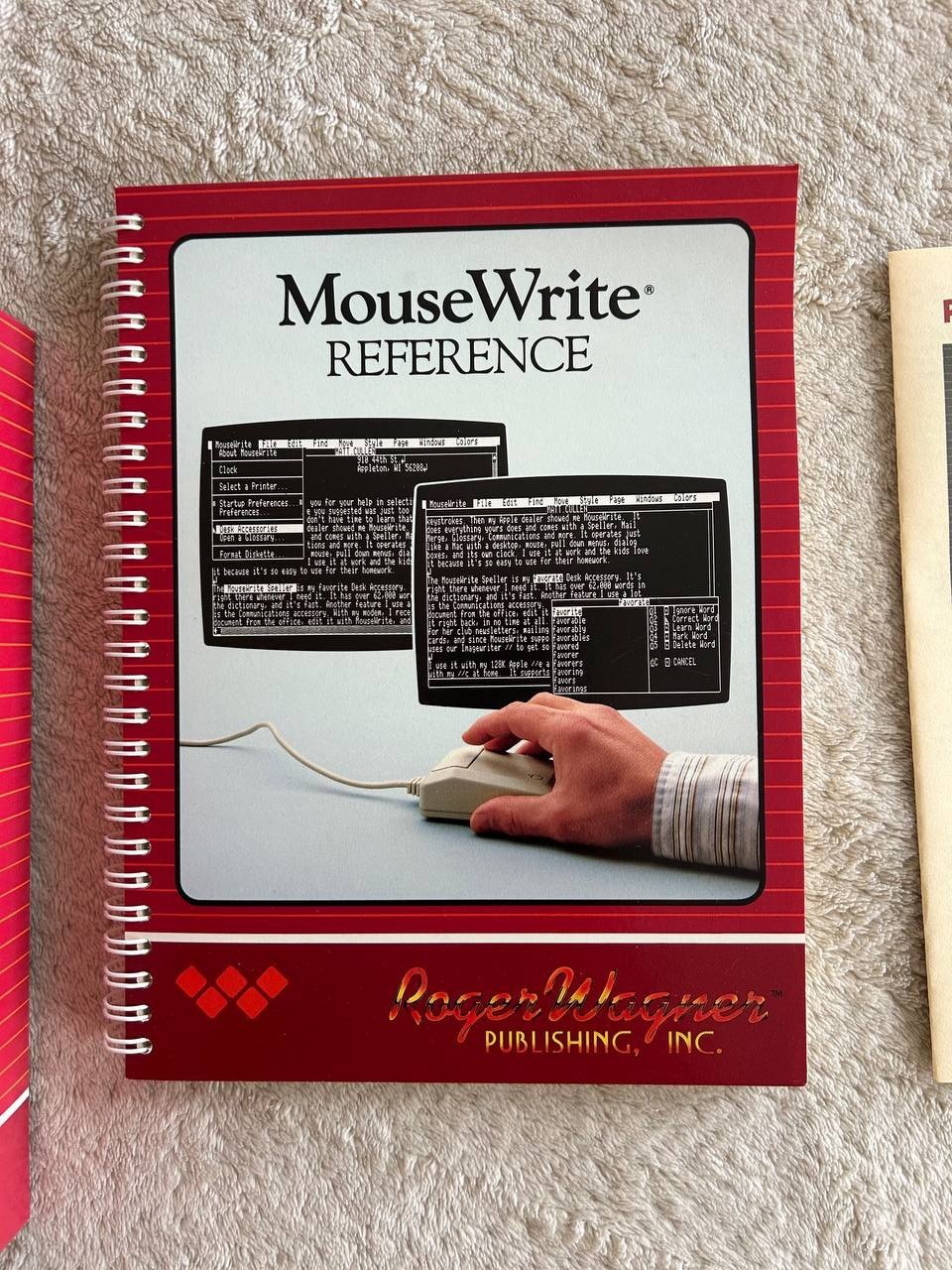 Macintosh MouseWrite Word Processor for Apple IIc IIGS IIe. Software 1985-86 #1