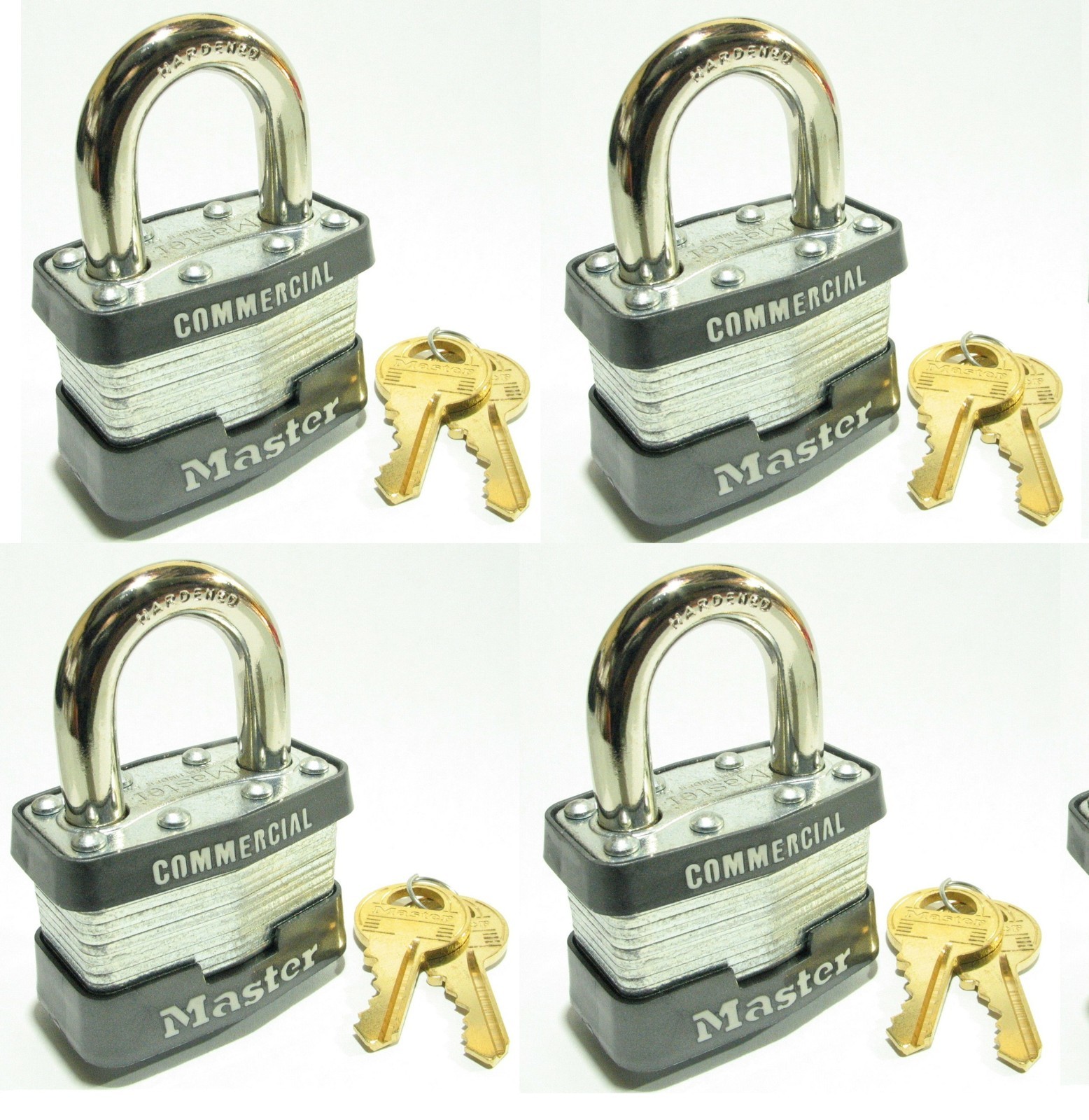 new Master Lock 1KA 2231 Set of 4 Keyed Alike