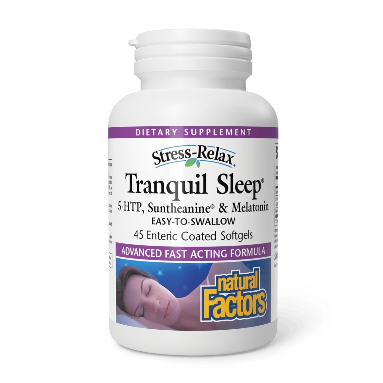 Stress-Relax Tranquil Sleep by Natural 45 Count (Pack of 1), Golden Brown