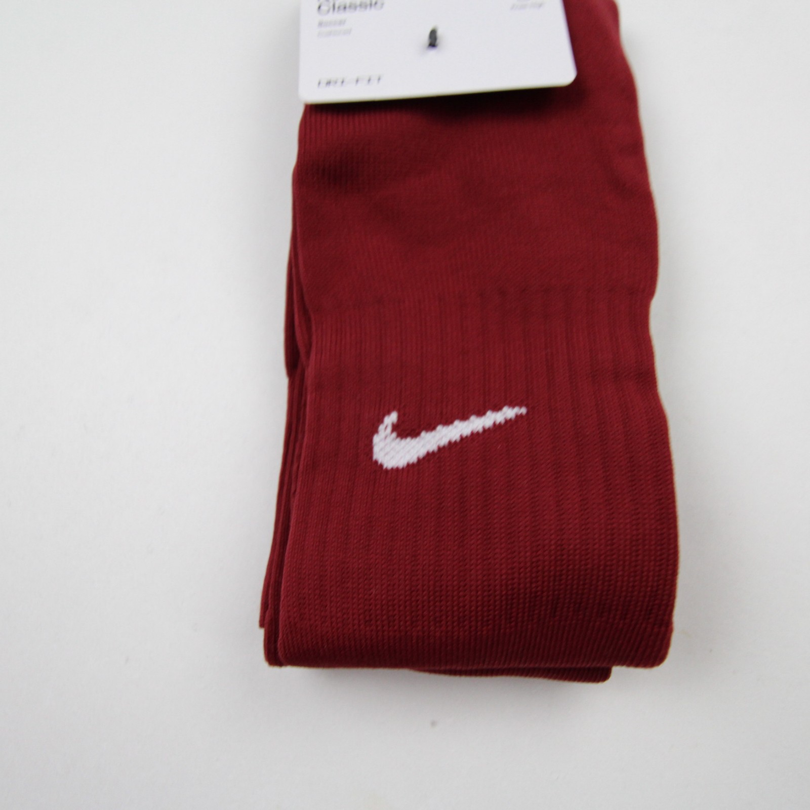 Nike Socks Unisex Dark Red New with Tags L