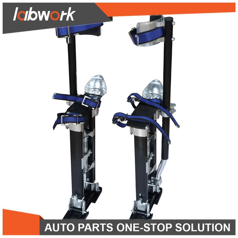 Labwork Black Adjustable 18”-30” Drywall Stilts Tool For Painters Walking Taping