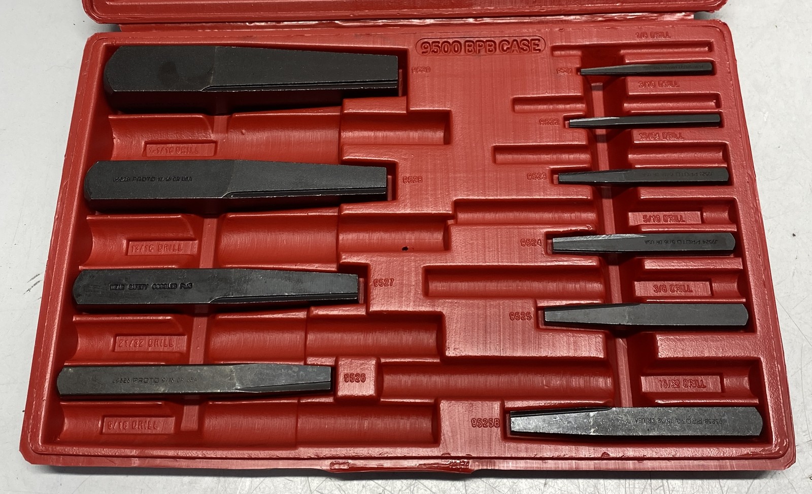 Proto Tools 10-Piece Screw Extractor Kit J9500B