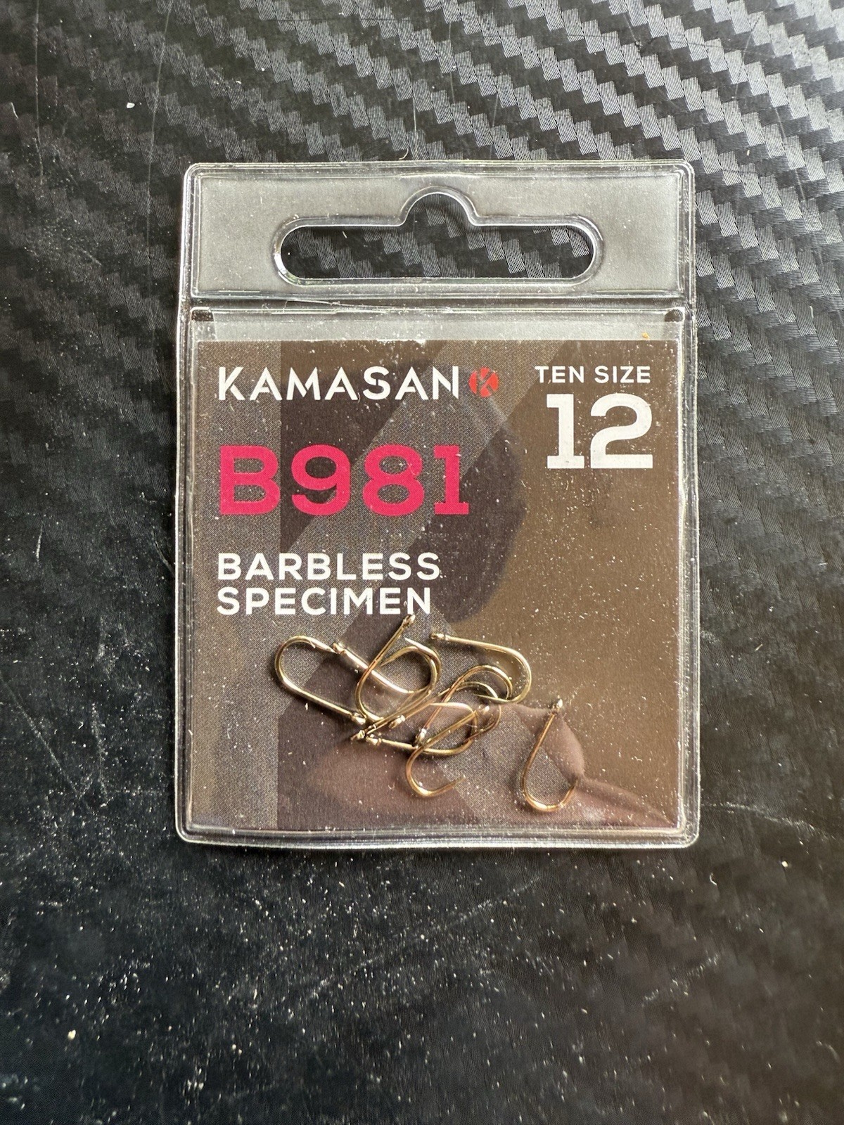 KAMASAN B981 SPECIMEN BARBLESS EYED HOOKS. ALL SIZES FREE P&P RRP £1.95
