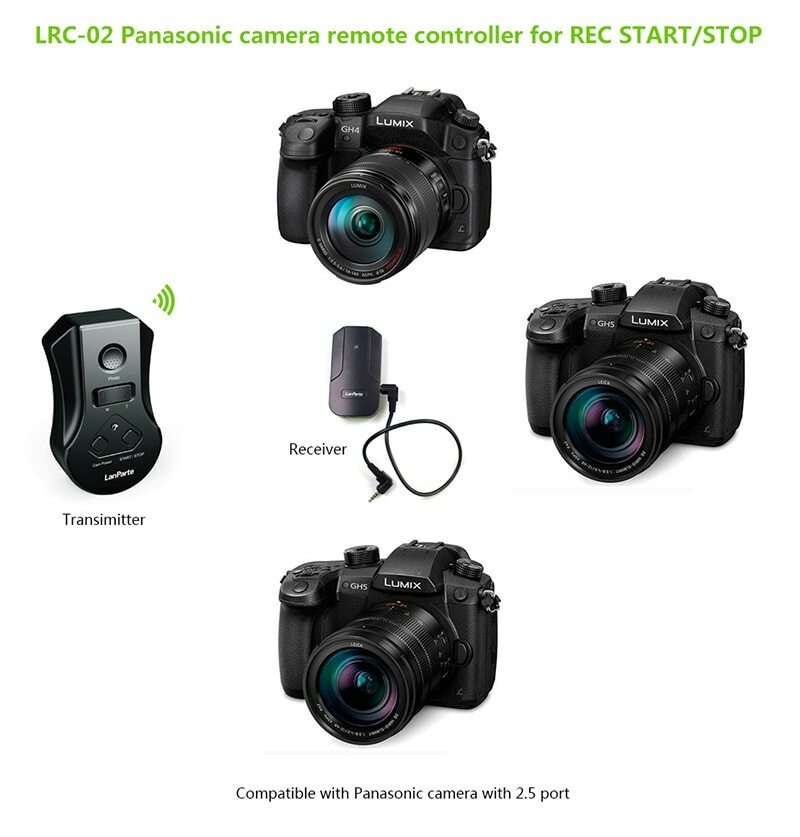 Lanparte Wireless Remote Control Controller for Panasonic GH5s GH5 GH4 Camera