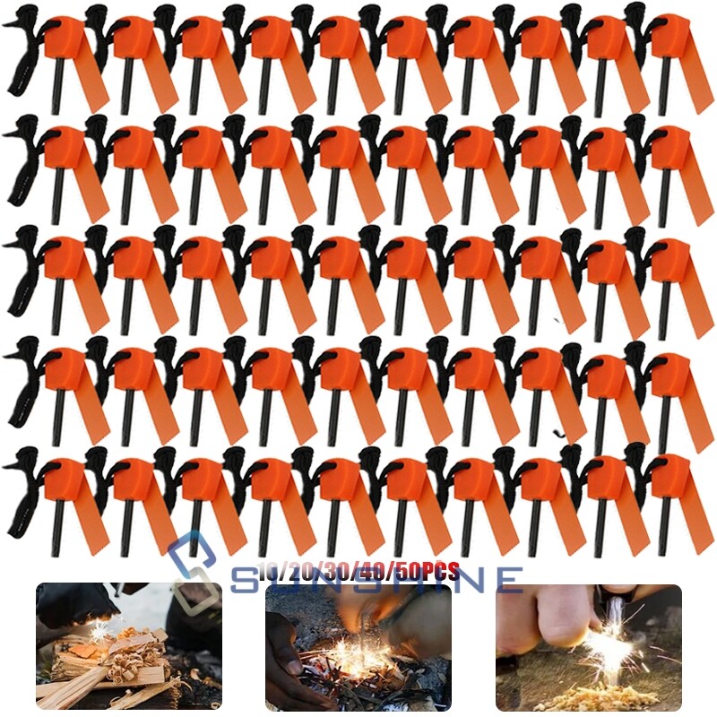 Fire Starter Flint Steel Striker Ferro Rod Waterproof Mini Fire Camping Lighter