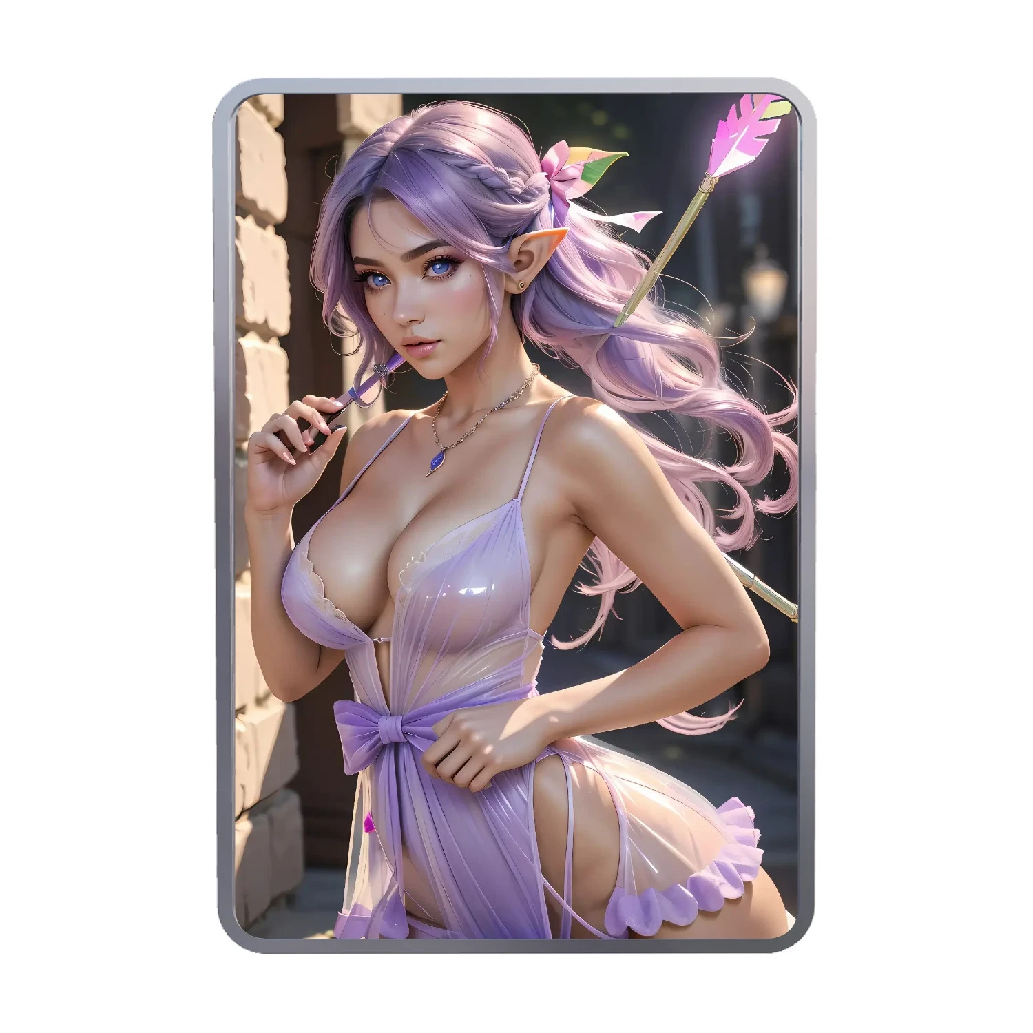 SEXY! 1 oz .999 Fine Silver Colorized Naughty Art Bar – Limited