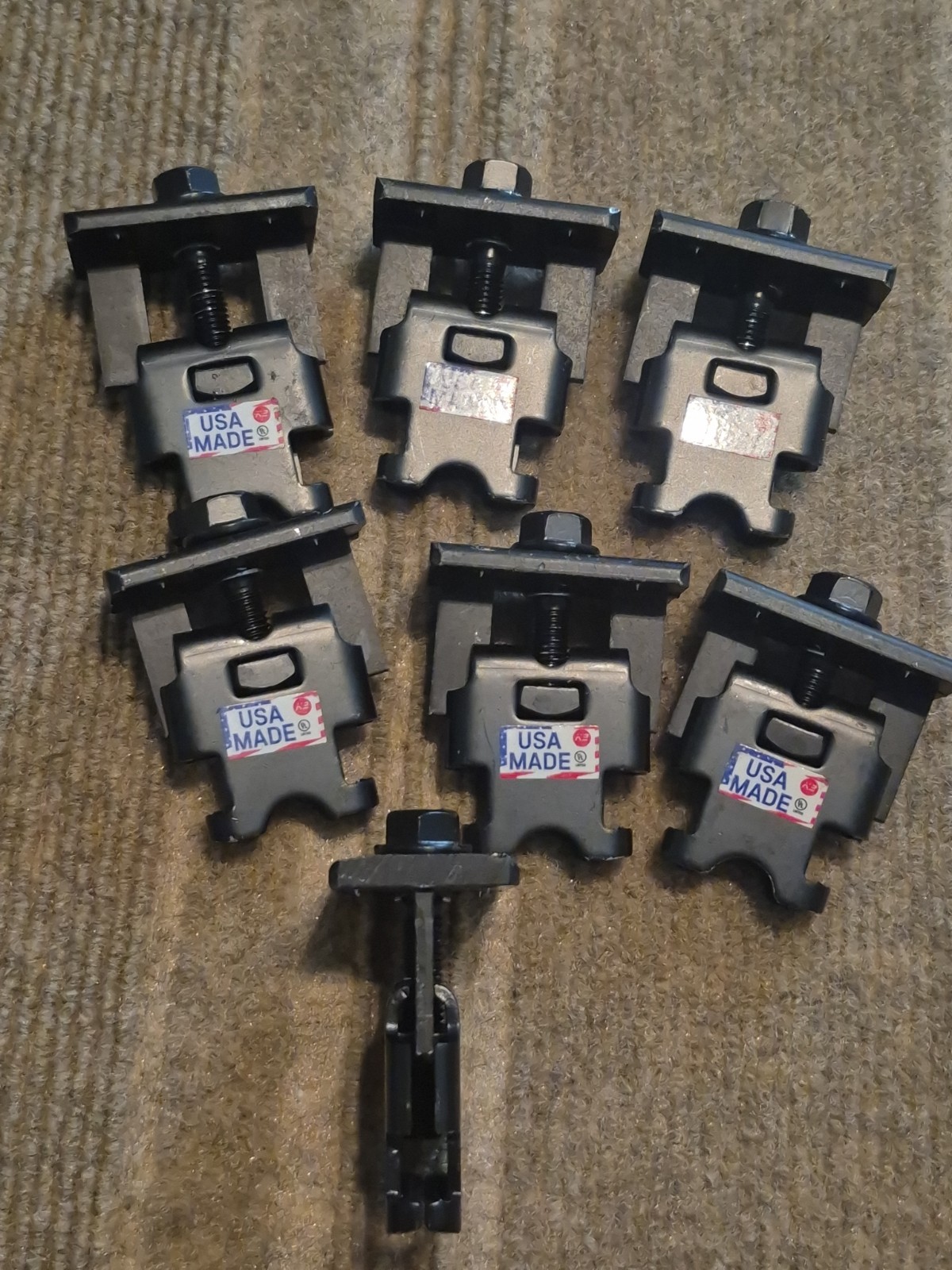 K2 Cross Clamp Set Dark DC 7 PACK! Solar Panel Clamp 4000145 USA
