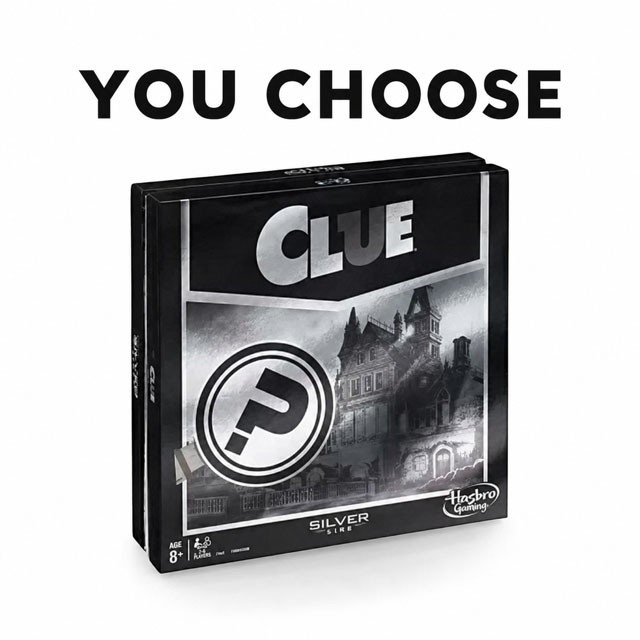 Clue Silver Line Board Game 2016 Replacement Pieces/Sets