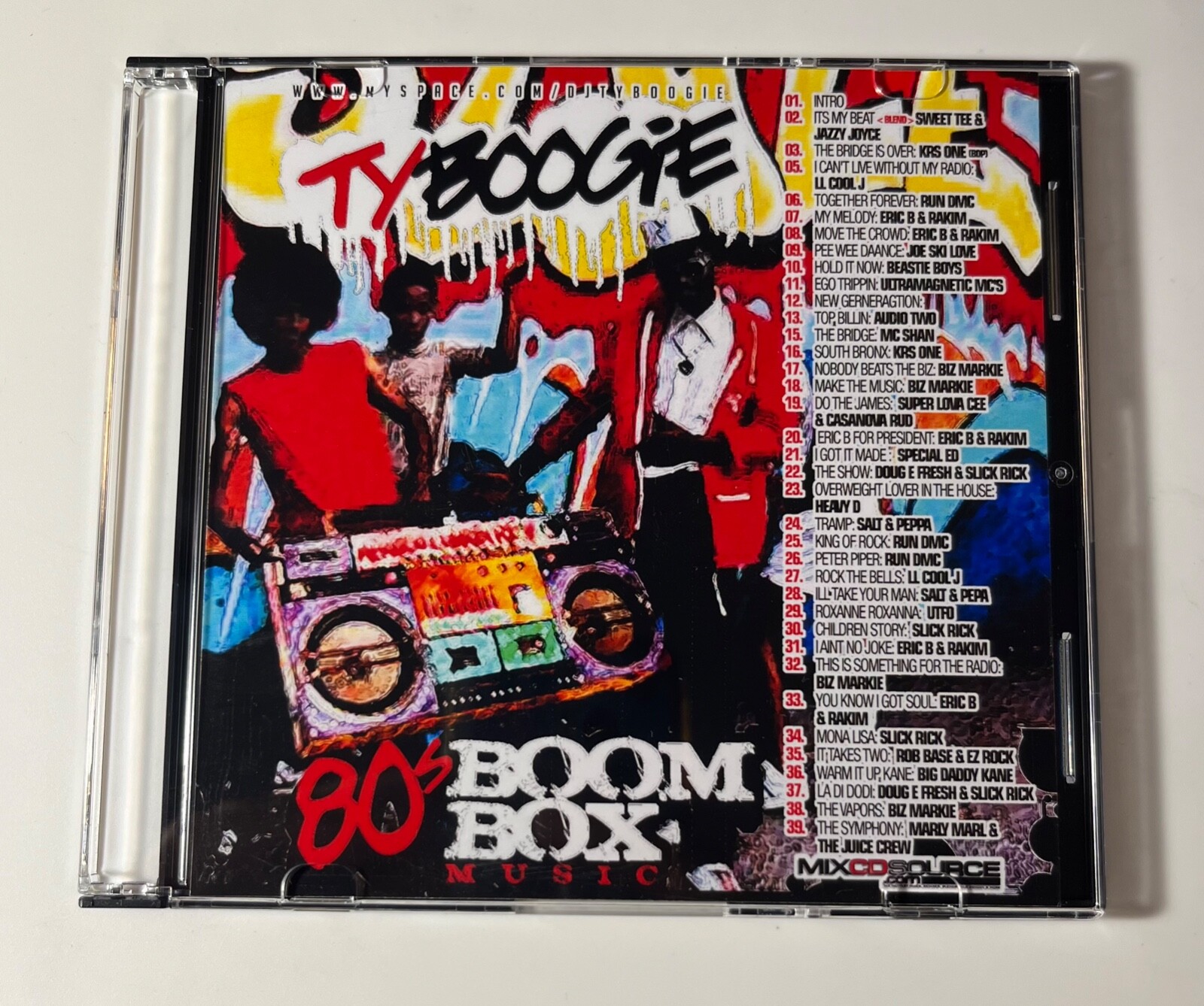 DJ TY BOOGIE 80S BOOM BOX OLD SCHOOL NYC PROMO MIXTAPE MIX CD