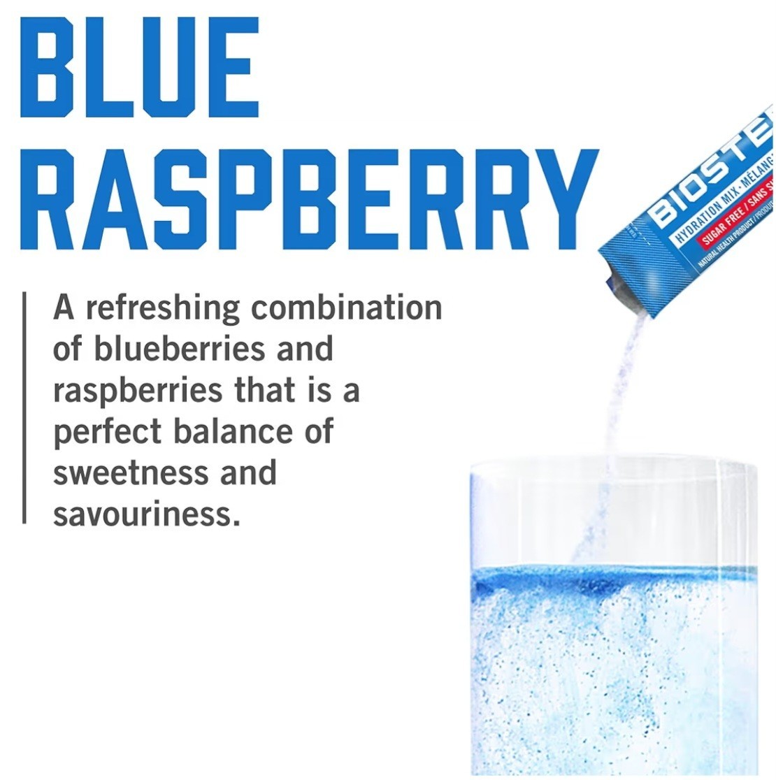 BioSteel Hydration Mix 2-Pack Blue Raspberry + Mixed Berry 32 Packets Sugar Free