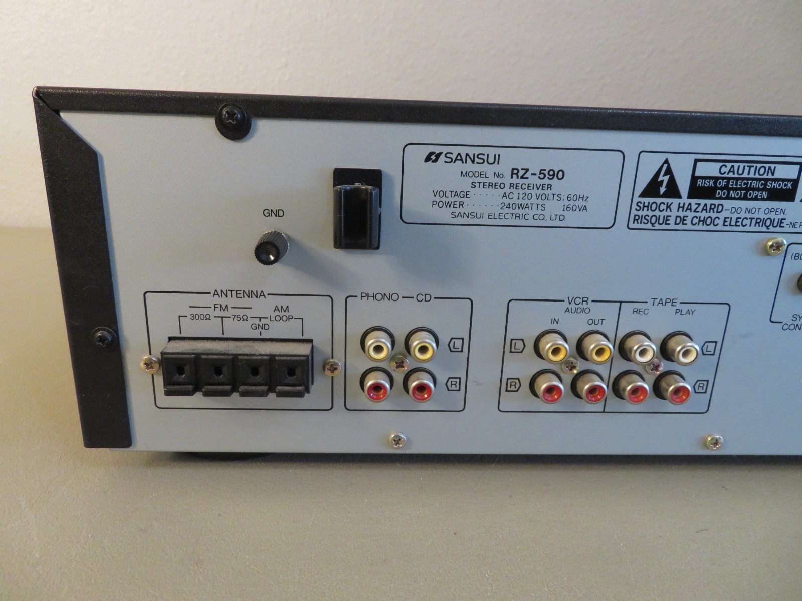 Sansui Stereo Receiver RZ 590 40 Watts Tested NICE!